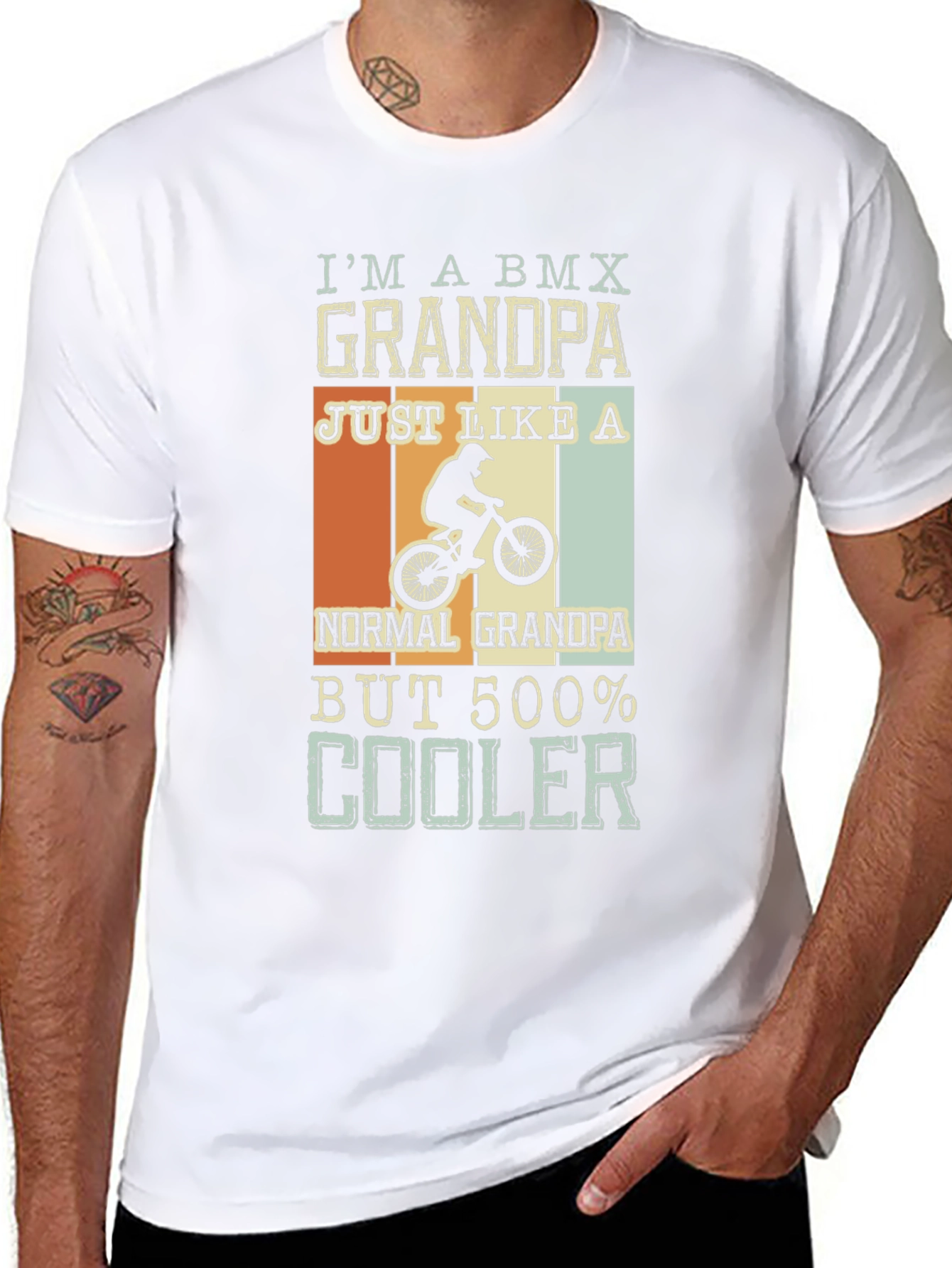 BMX Grandpa T-Shirt - Cool Grandpa Tee