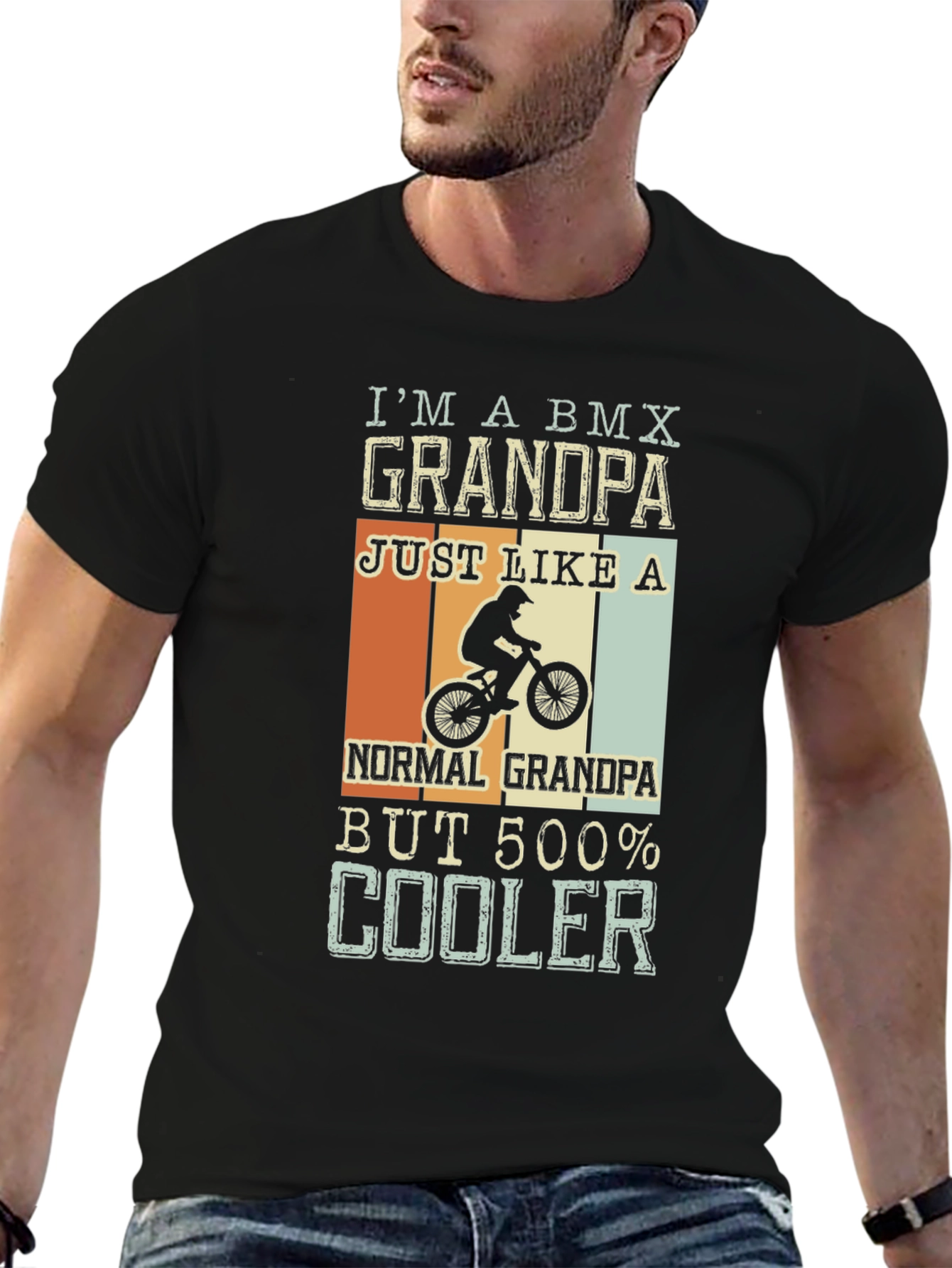 BMX Grandpa T-Shirt - Cool Grandpa Tee