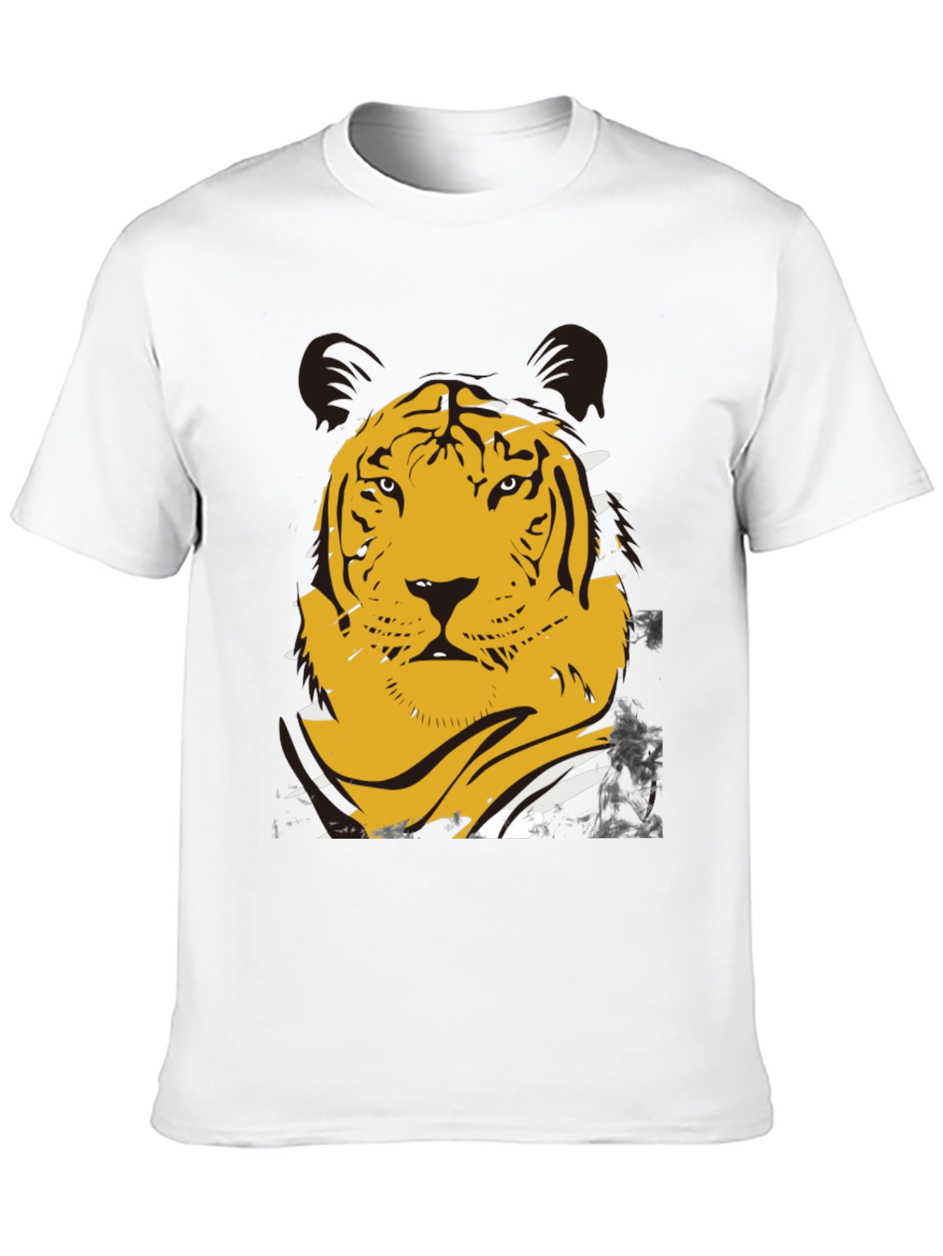 Bold Tiger Graphic T-Shirt - Mens Black Tee