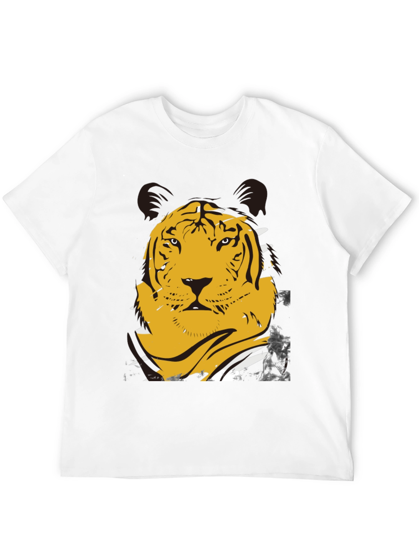 Bold Tiger Graphic T-Shirt - Mens Black Tee