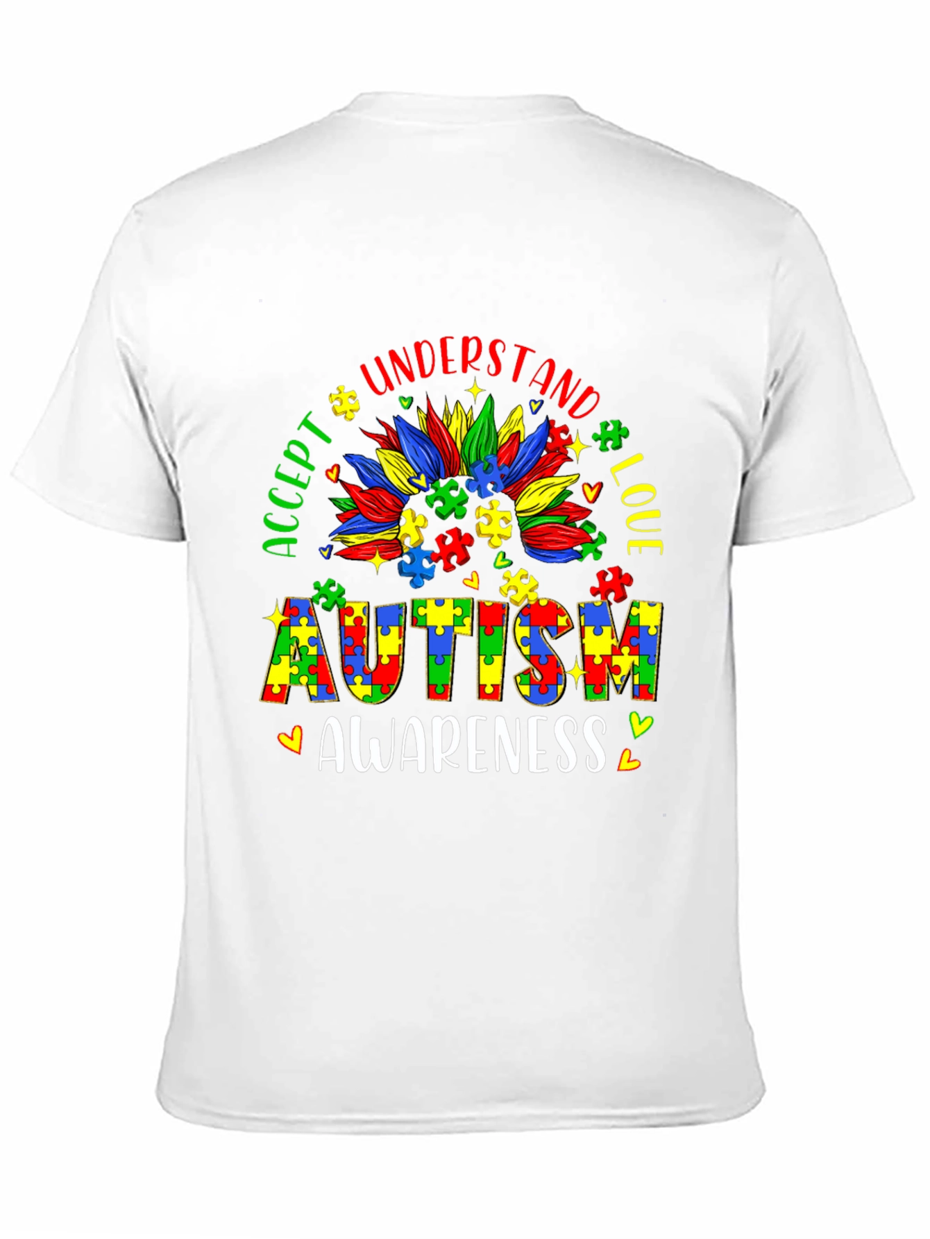 Autism Awareness Puzzle Piece Graphic Tee