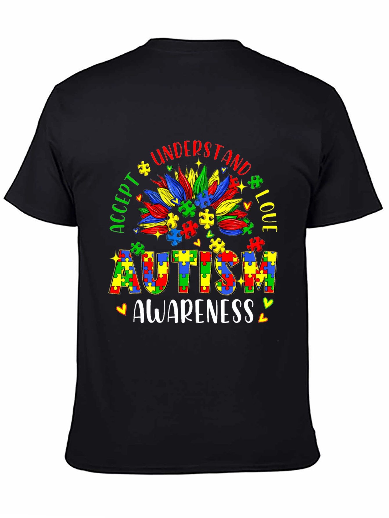 Autism Awareness Puzzle Piece Graphic Tee