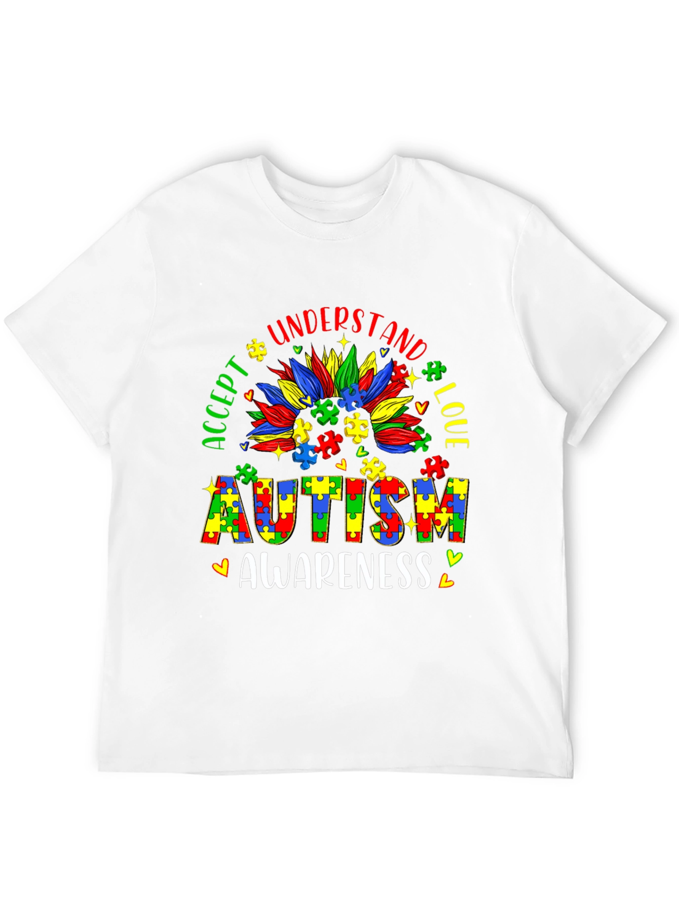 Autism Awareness Puzzle Piece Graphic Tee