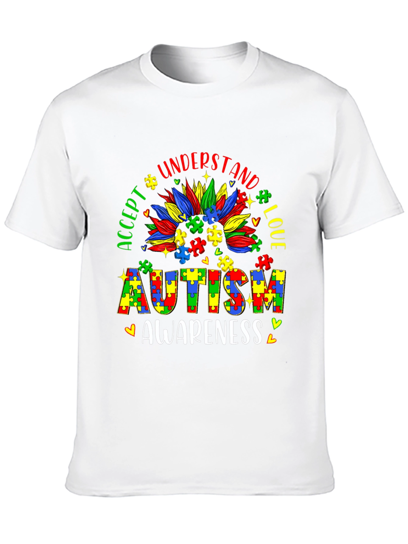 Autism Awareness Puzzle Piece Graphic Tee