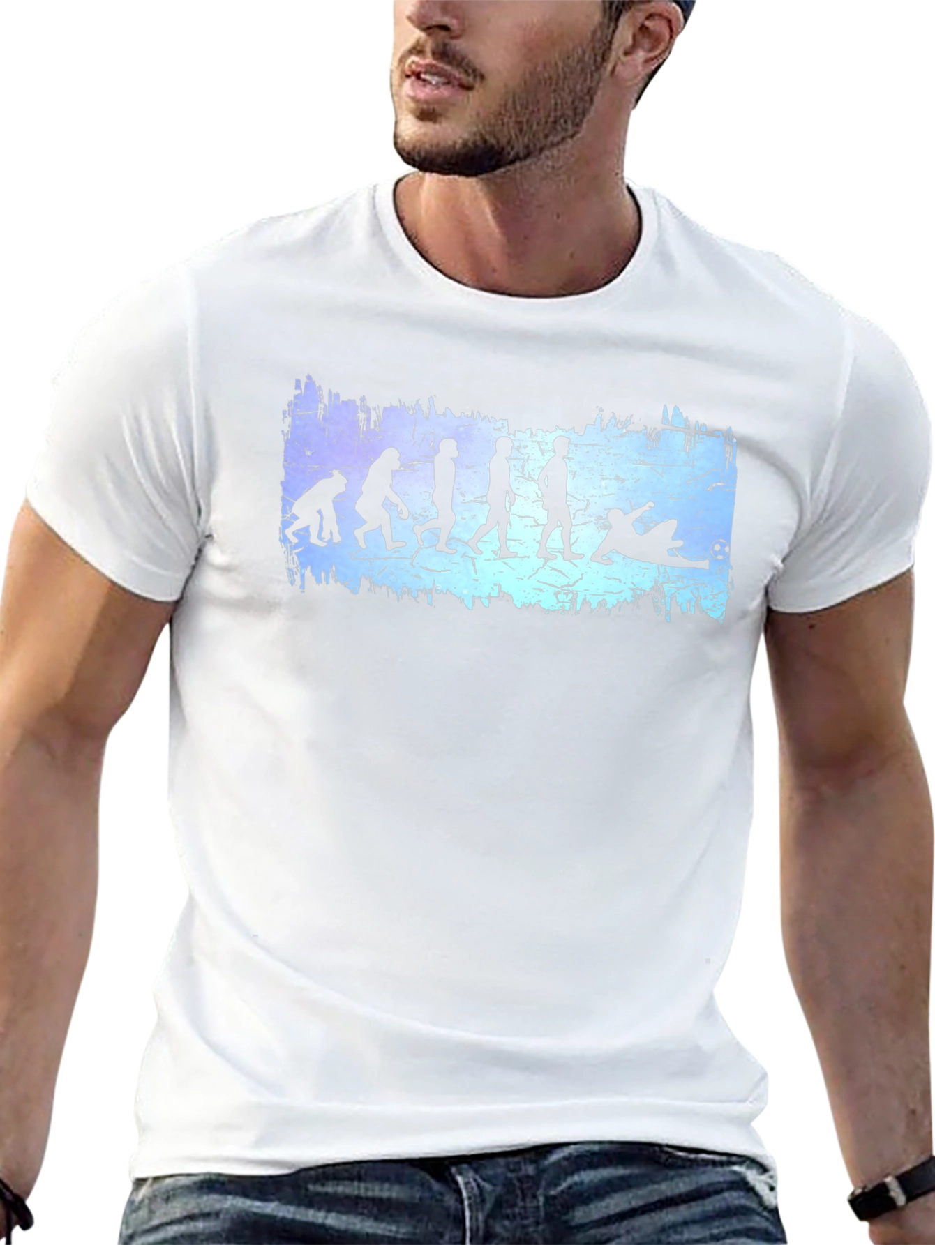 Soccer Evolution Graphic Tee - Black Cotton T-Shirt