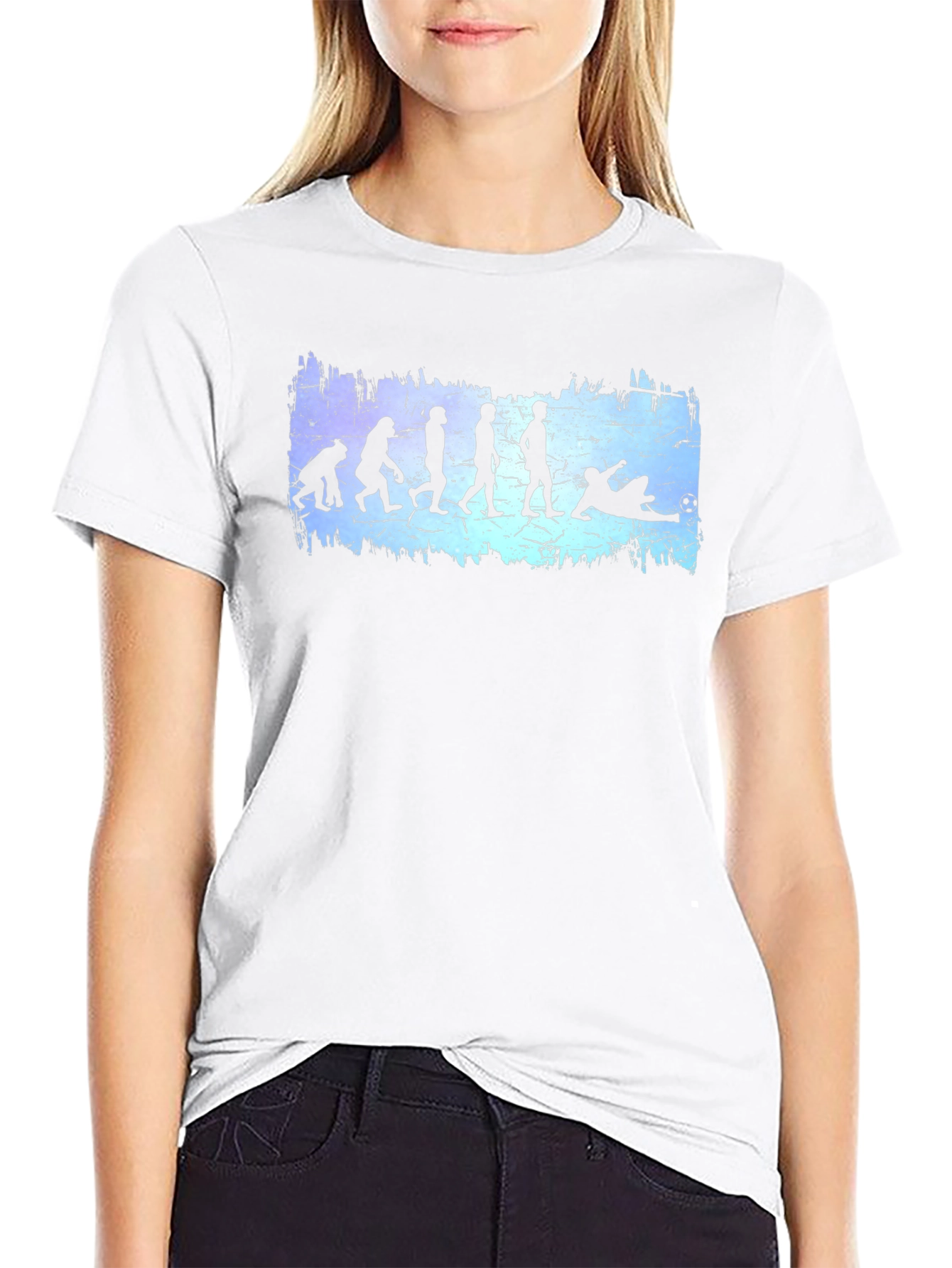 Soccer Evolution Graphic Tee - Black Cotton T-Shirt