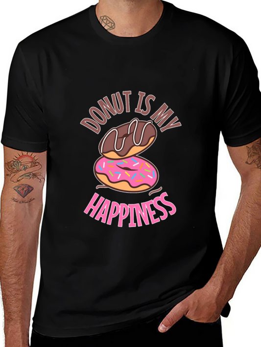 Donut Is My Happiness Graphic T-Shirt
