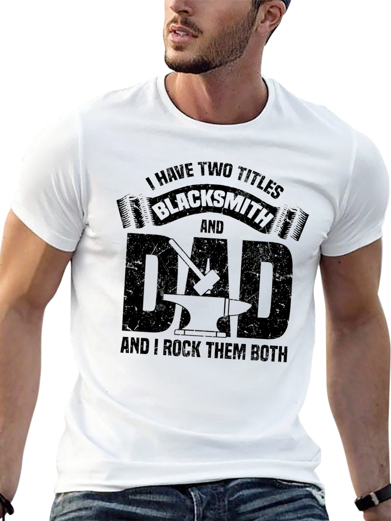 Blacksmith Dad T-Shirt: I Have Two Titles