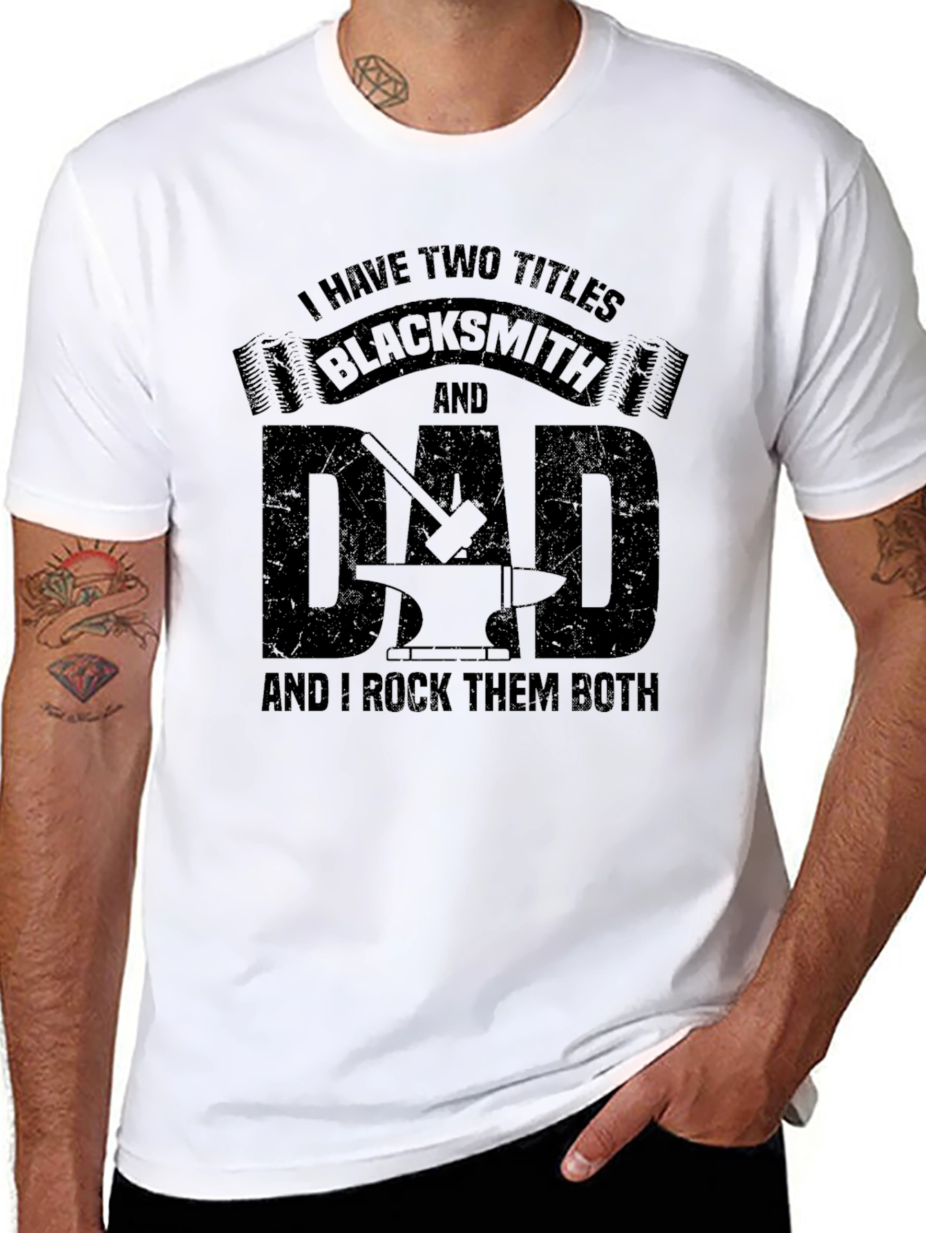 Blacksmith Dad T-Shirt: I Have Two Titles