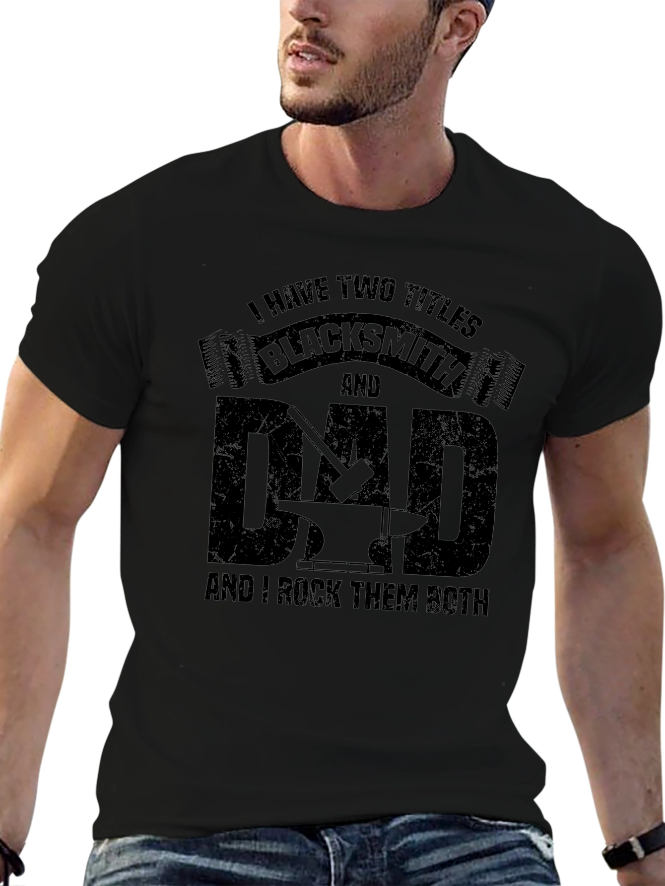 Blacksmith Dad T-Shirt: I Have Two Titles