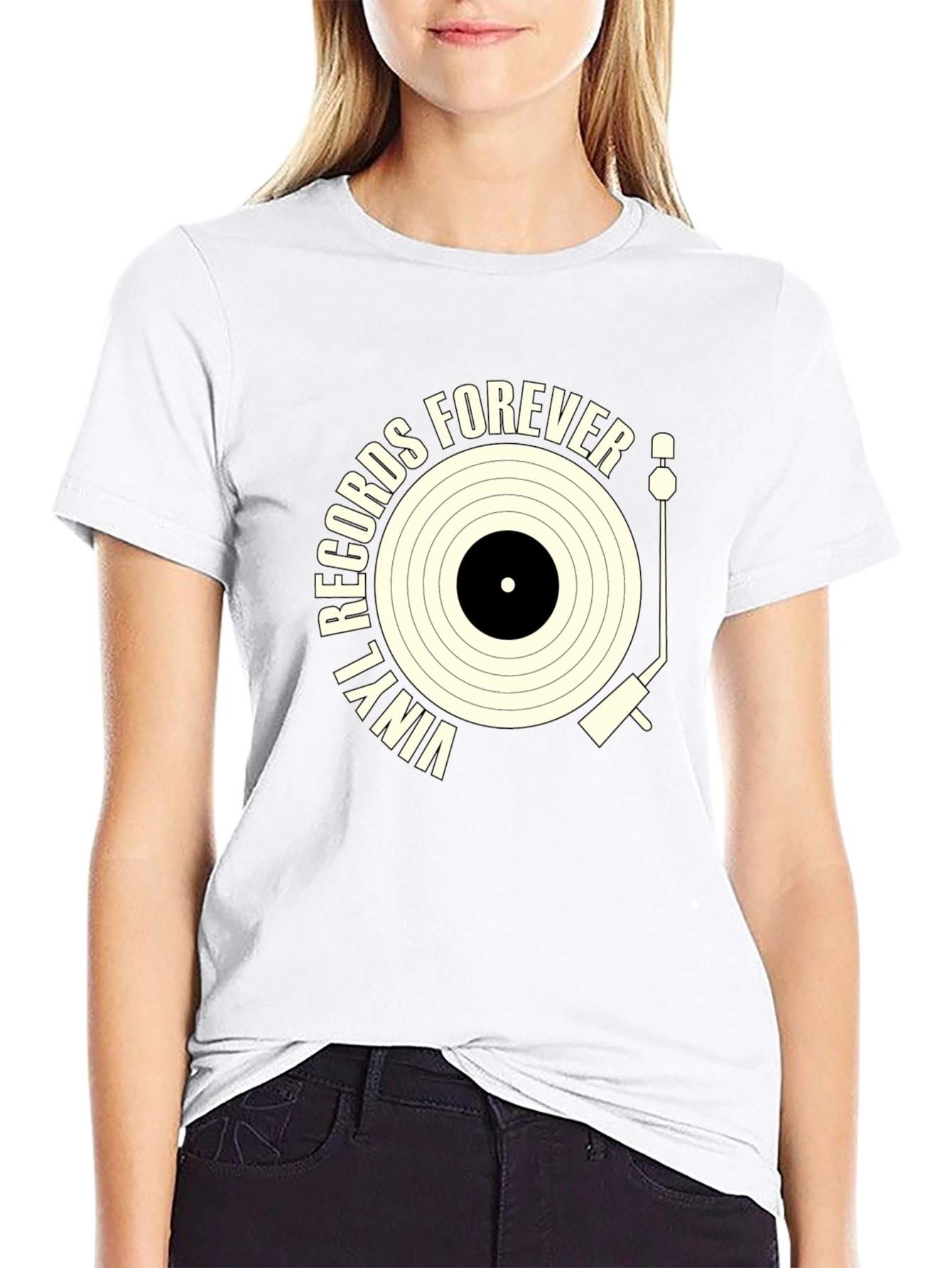 Vinyl Records Forever Graphic Tee