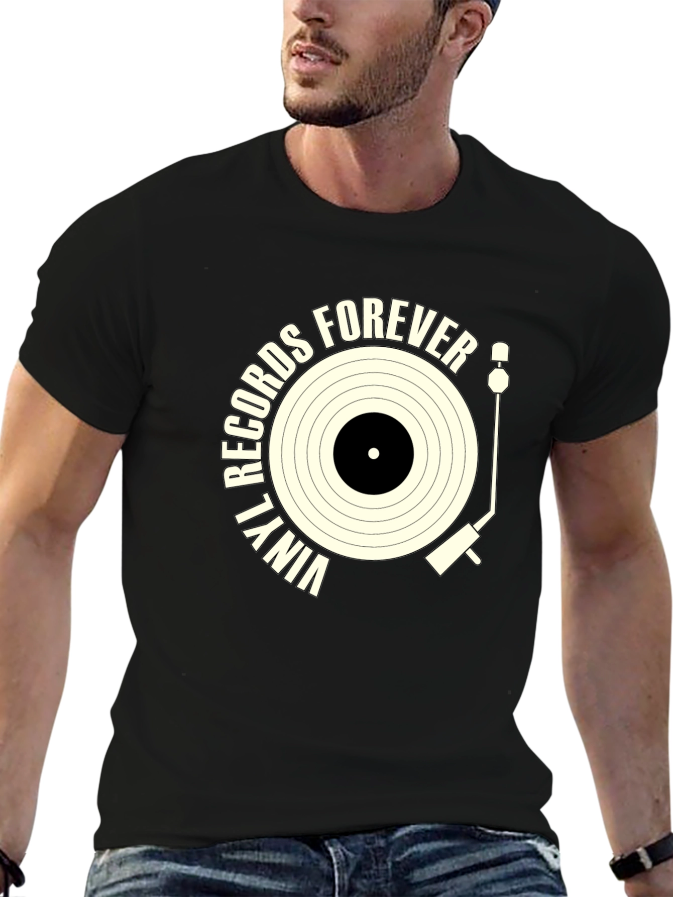 Vinyl Records Forever Graphic Tee