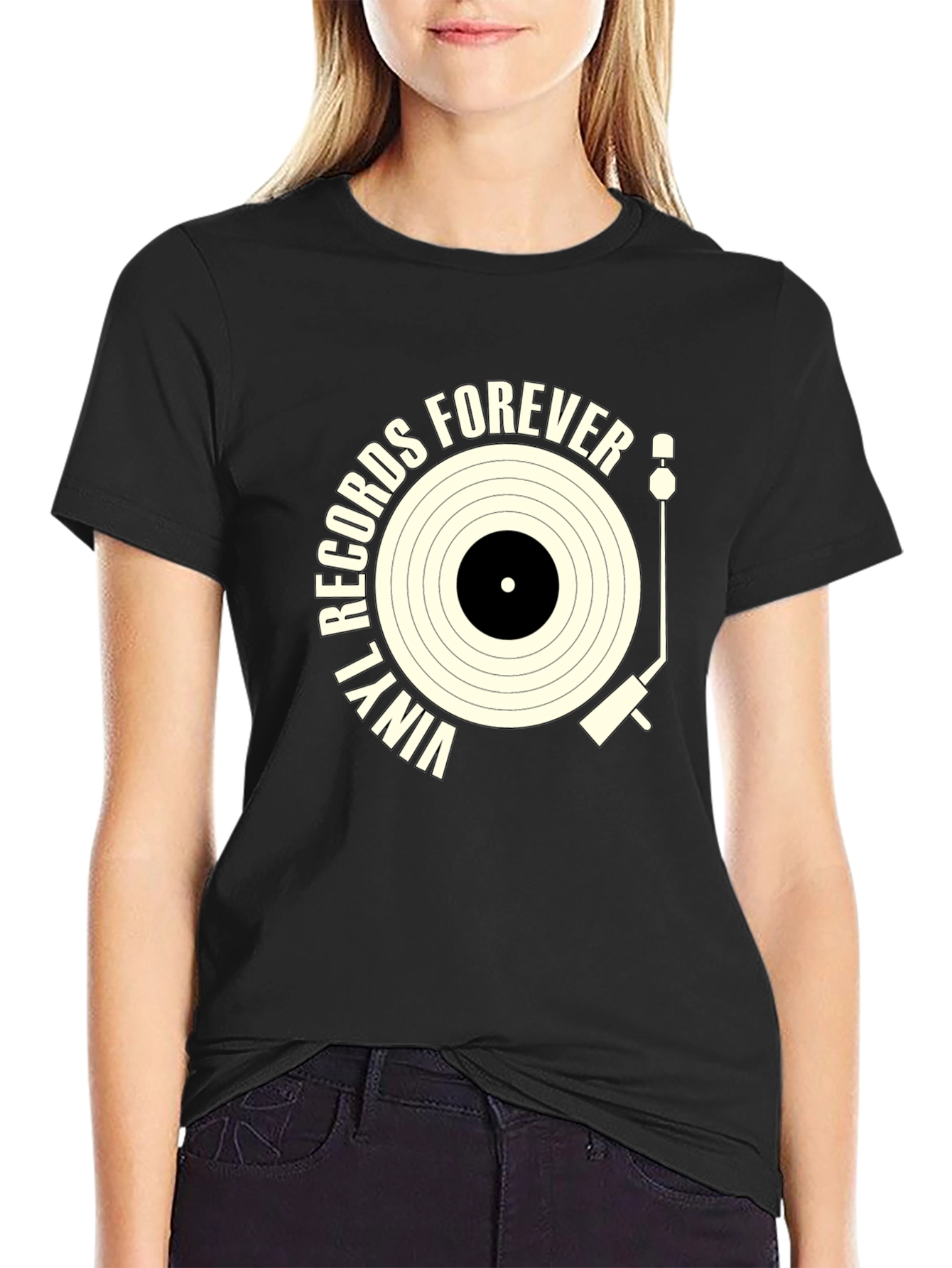 Vinyl Records Forever Graphic Tee