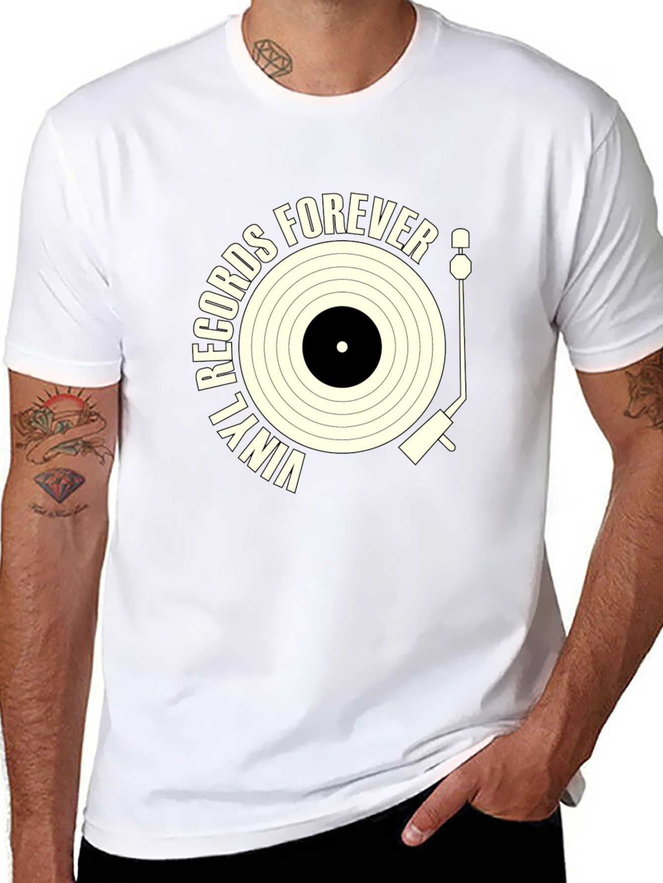 Vinyl Records Forever Graphic Tee