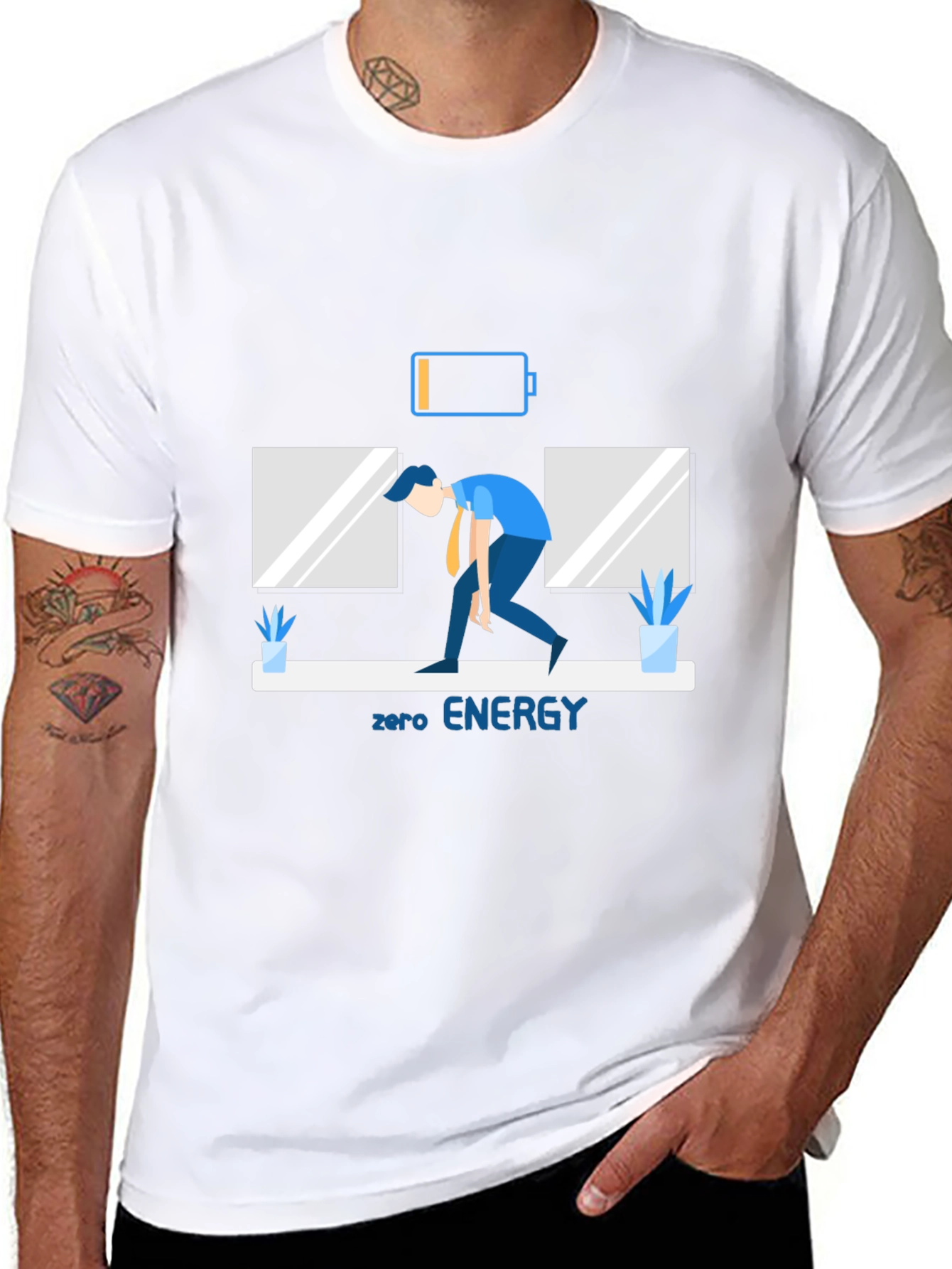 Zero Energy Graphic Tee - Black Casual Wear
