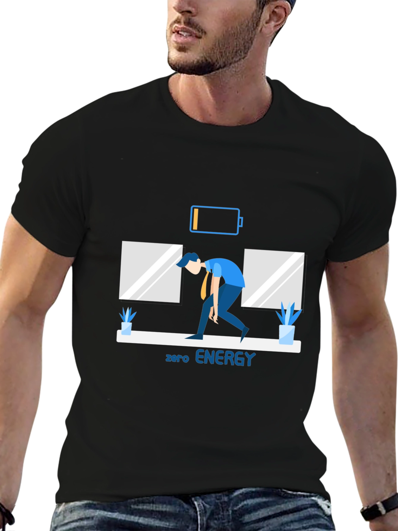 Zero Energy Graphic Tee - Black Casual Wear