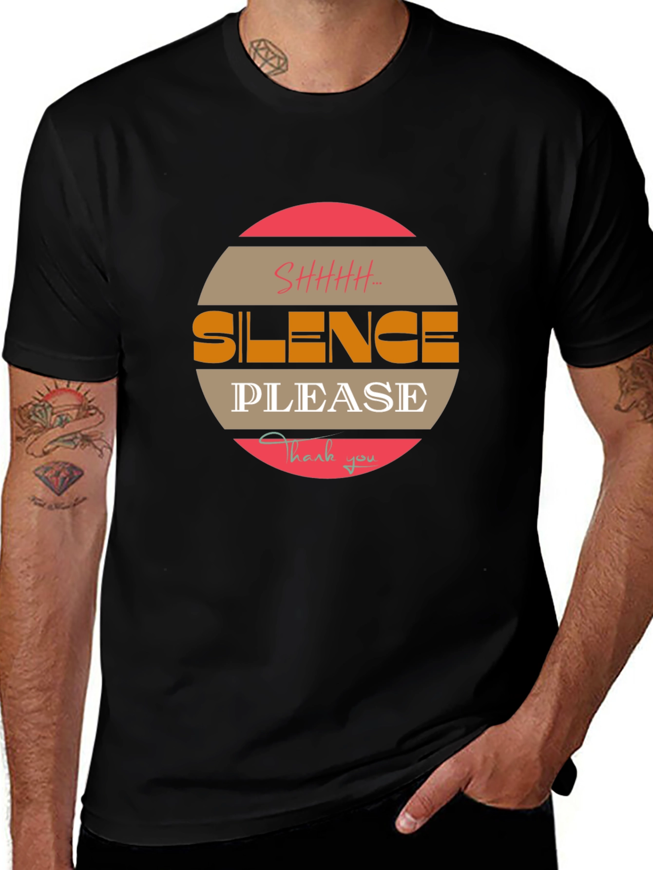 Silence Please Graphic T-Shirt