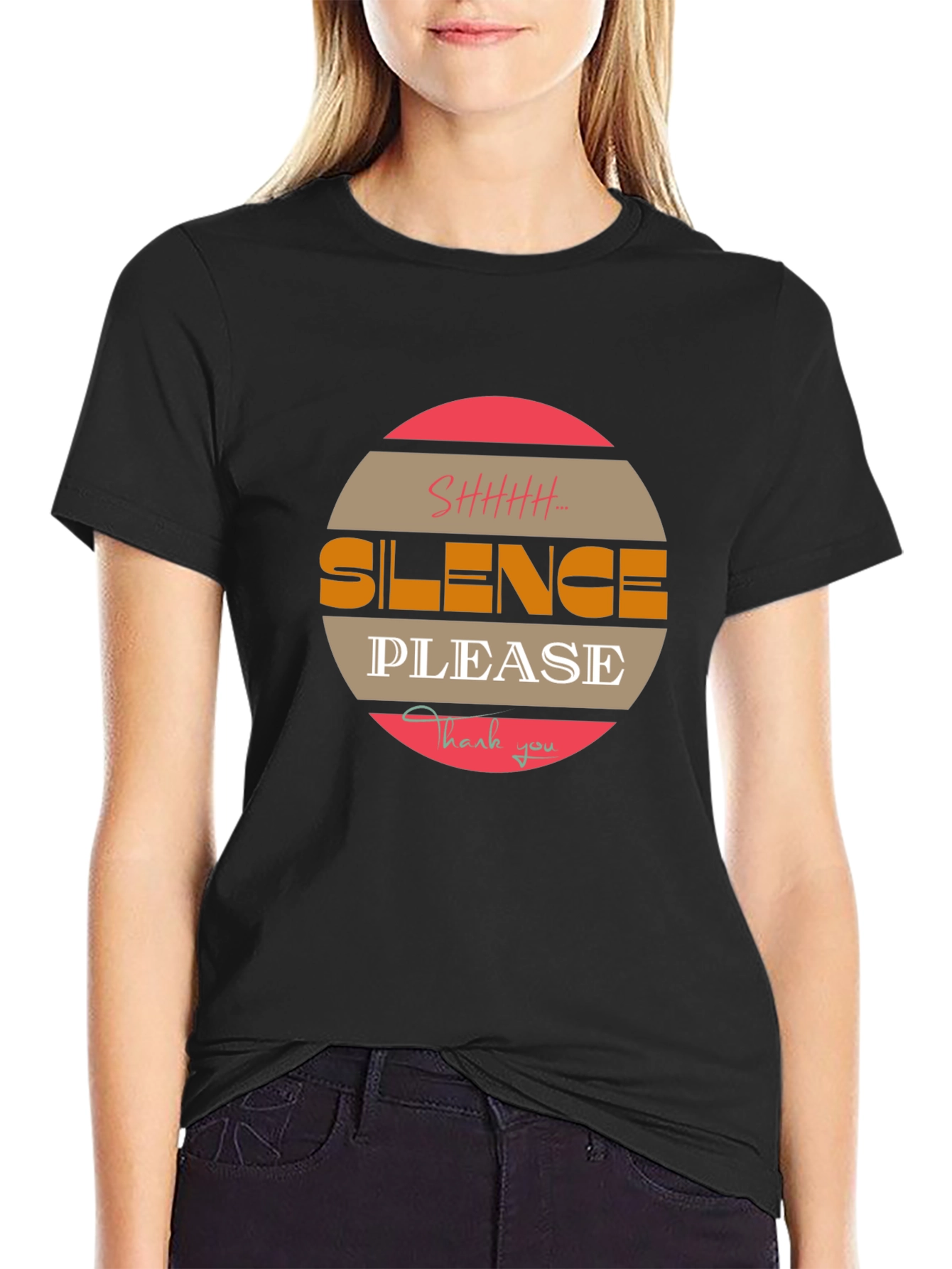 Silence Please Graphic T-Shirt