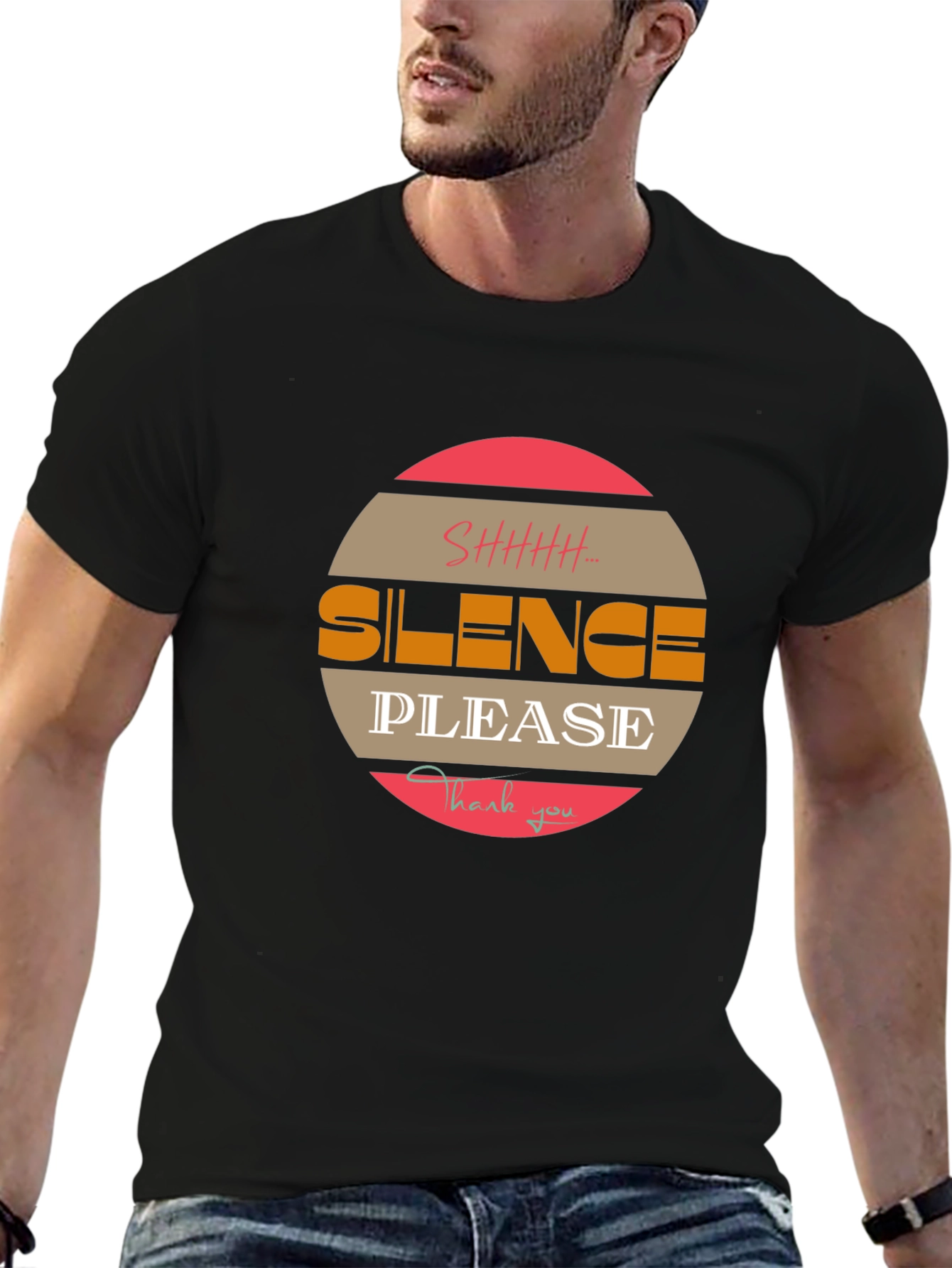 Silence Please Graphic T-Shirt