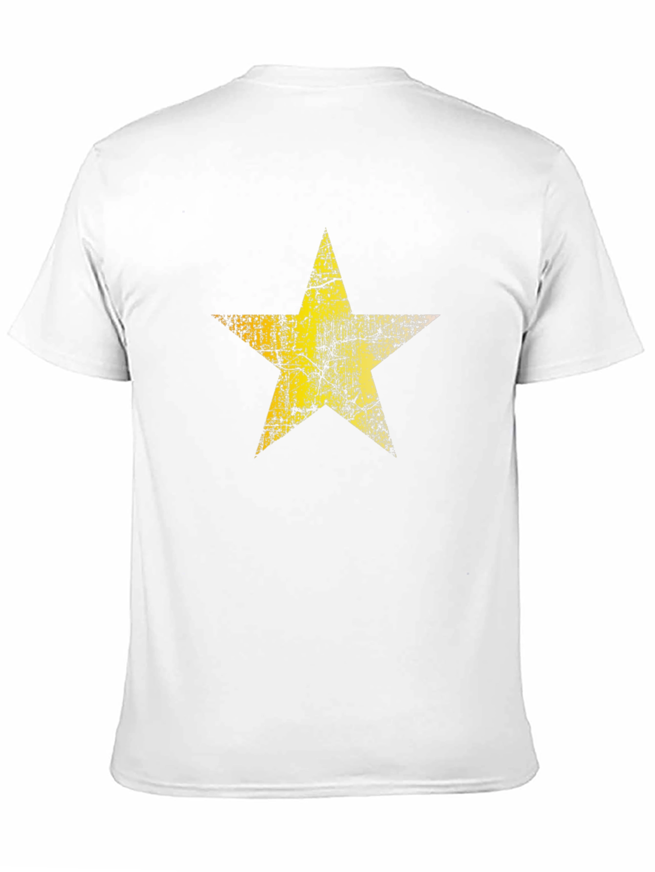 Distressed Star Graphic Black Tee