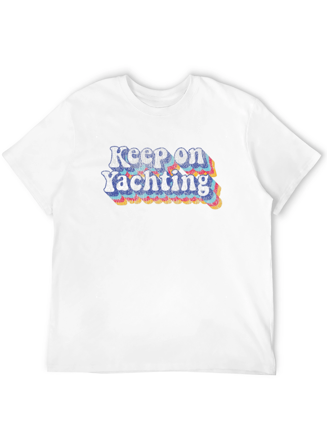 Keep On Yachting Graphic Tee - Retro Style!