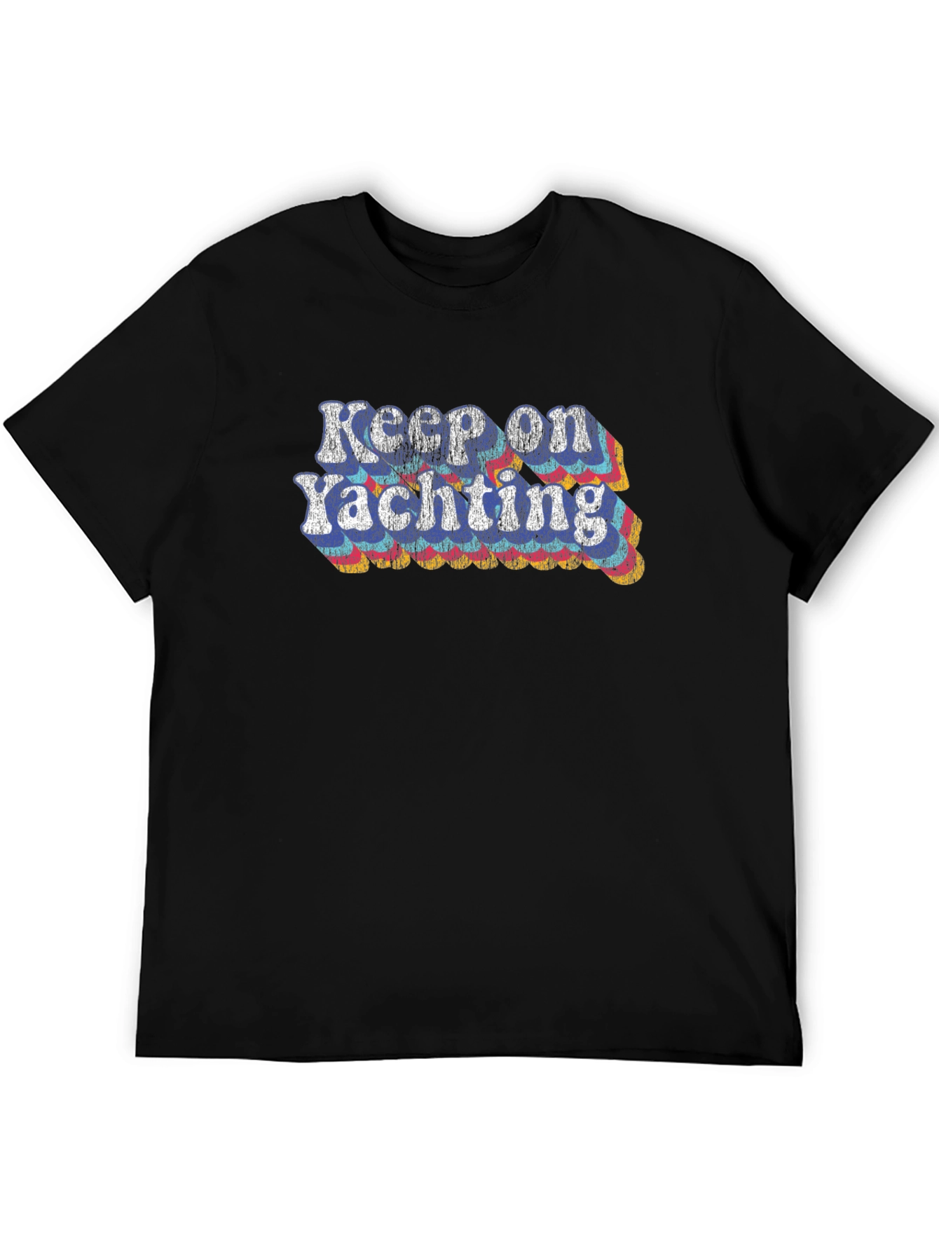 Keep On Yachting Graphic Tee - Retro Style!