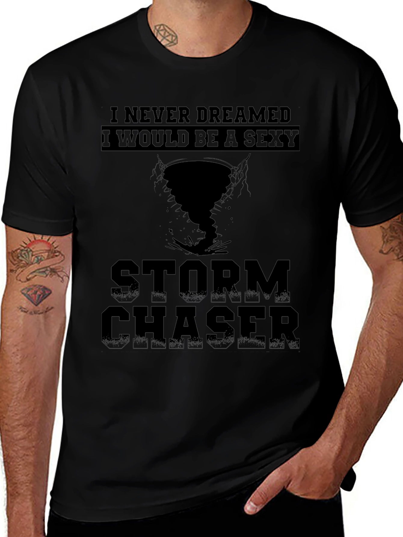 Sexy Storm Chaser Novelty Graphic Tee