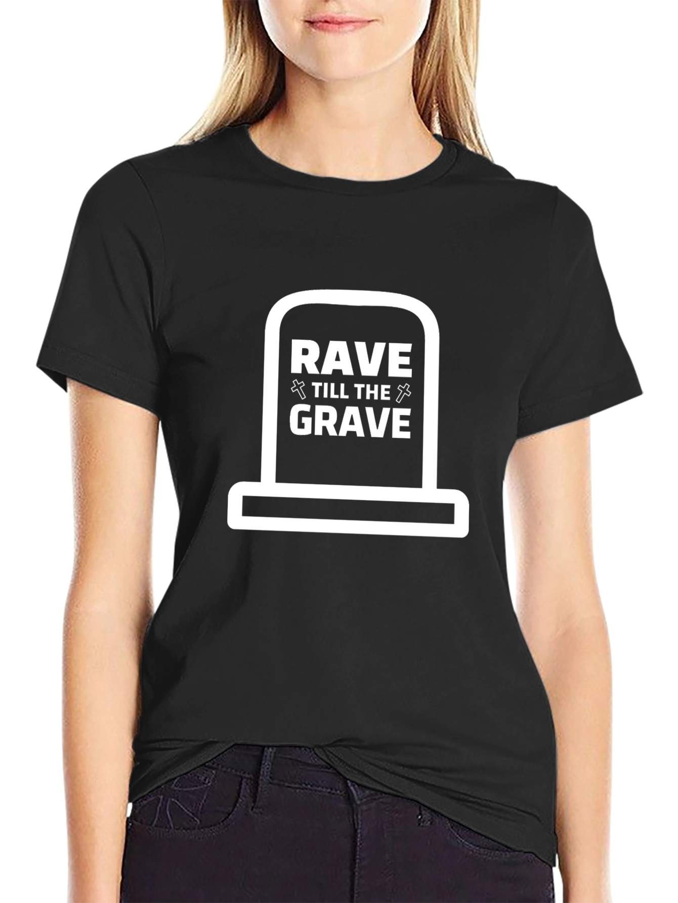 Rave Till the Grave Graphic T-Shirt