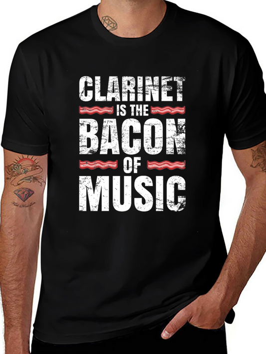 Clarinet Bacon Music T-Shirt