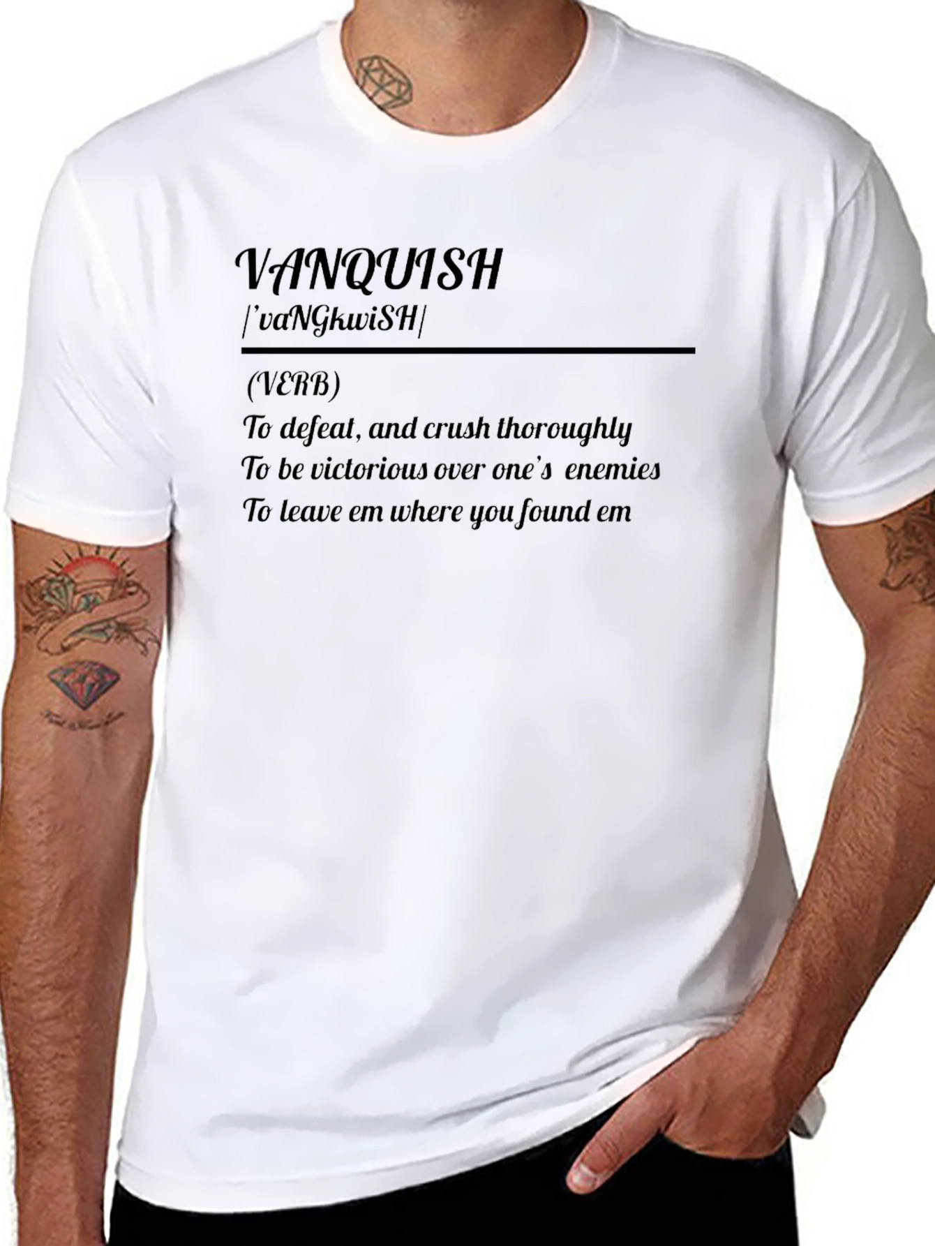 Vanquish Definition T-Shirt - Conquer Your Day!