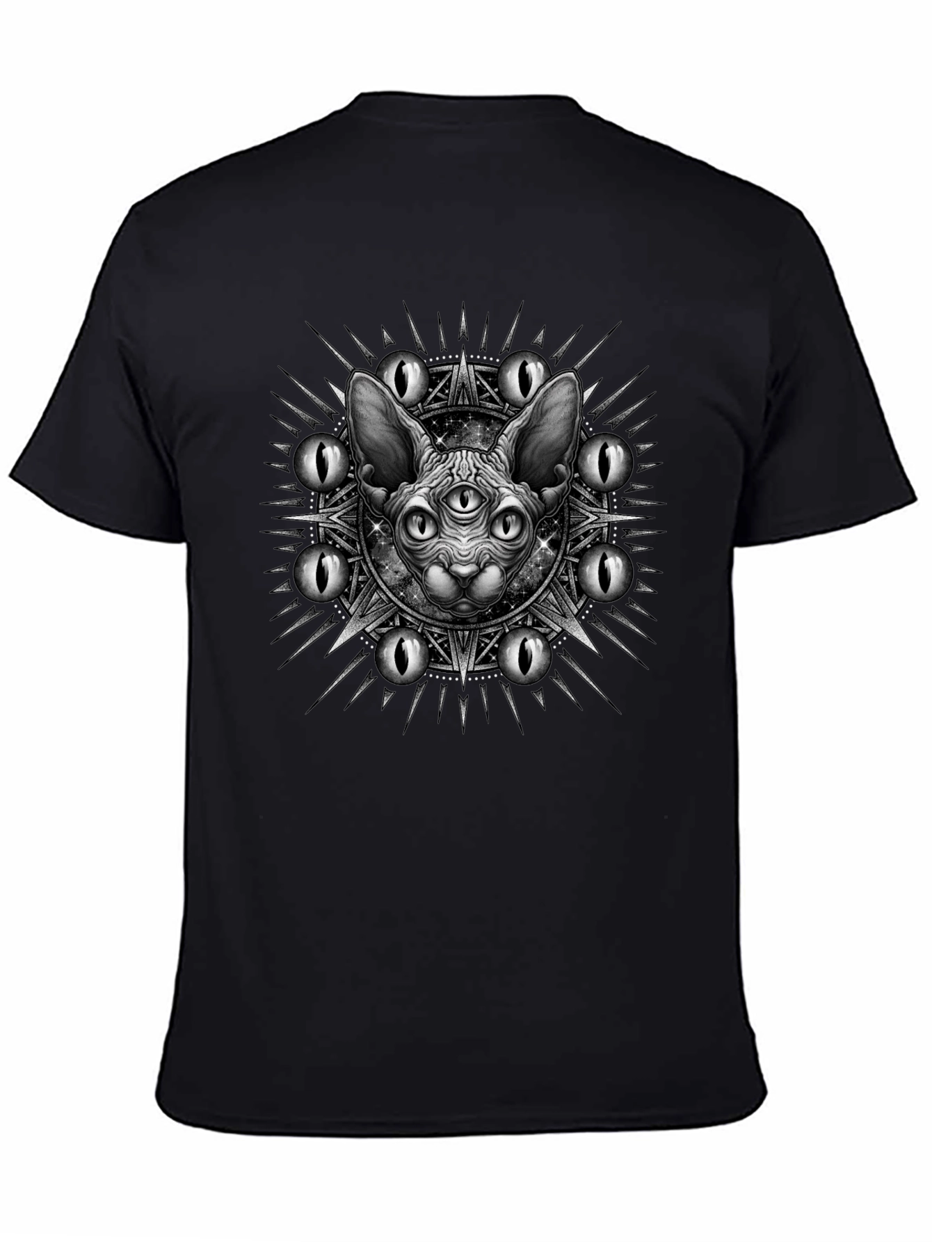 Mystic Cat Graphic Tee - Third Eye Design