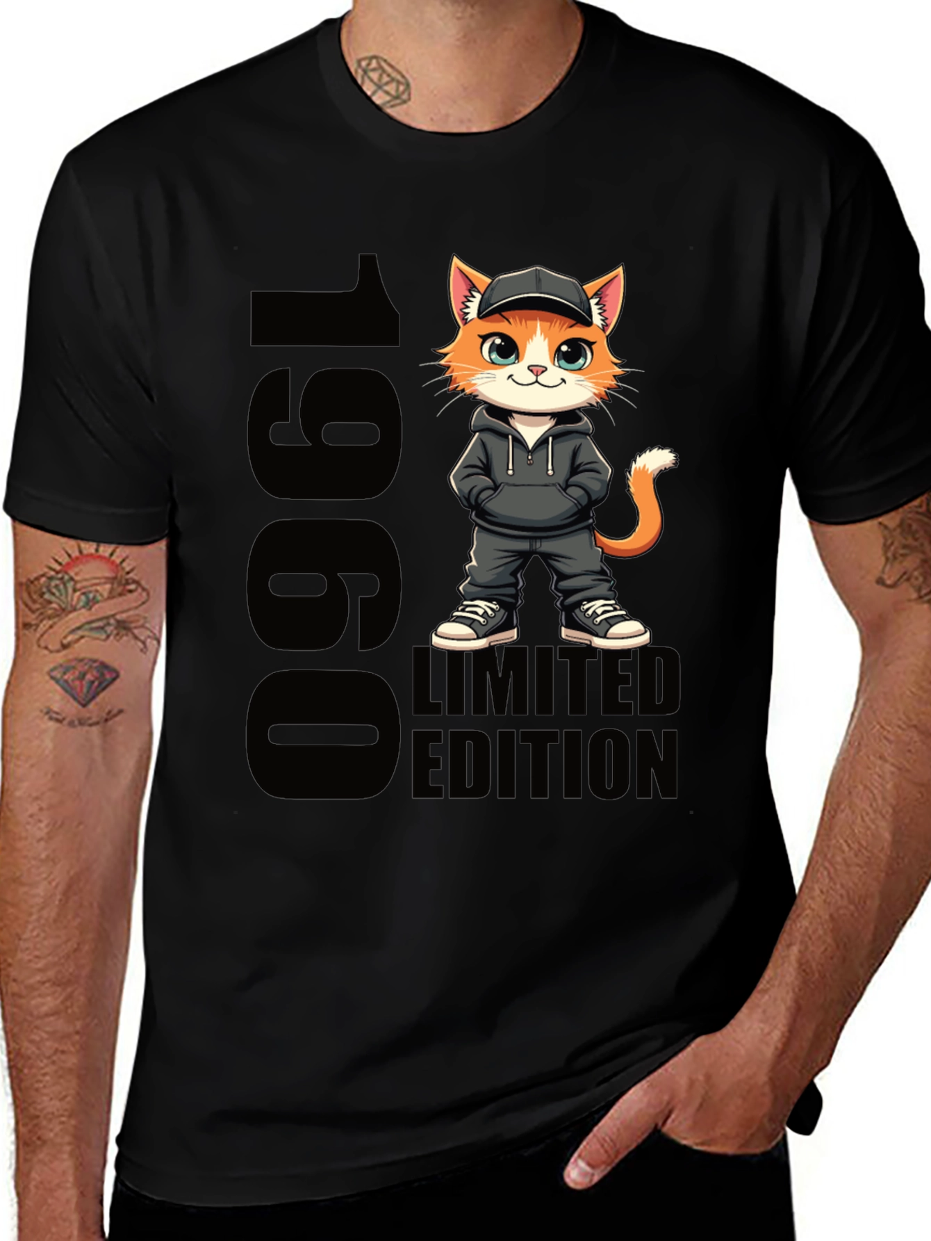 1960 Limited Edition Cat Graphic T-Shirt