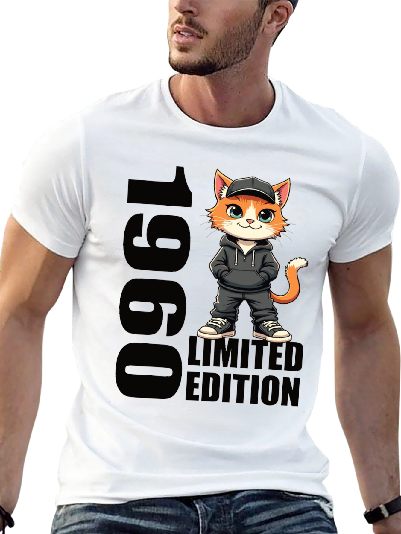 1960 Limited Edition Cat Graphic T-Shirt