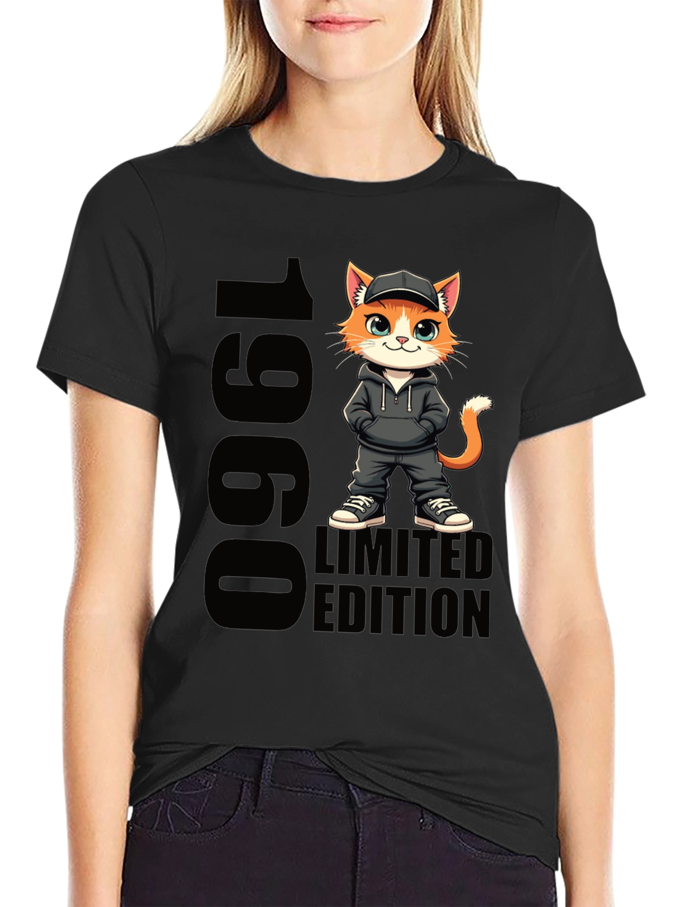 1960 Limited Edition Cat Graphic T-Shirt