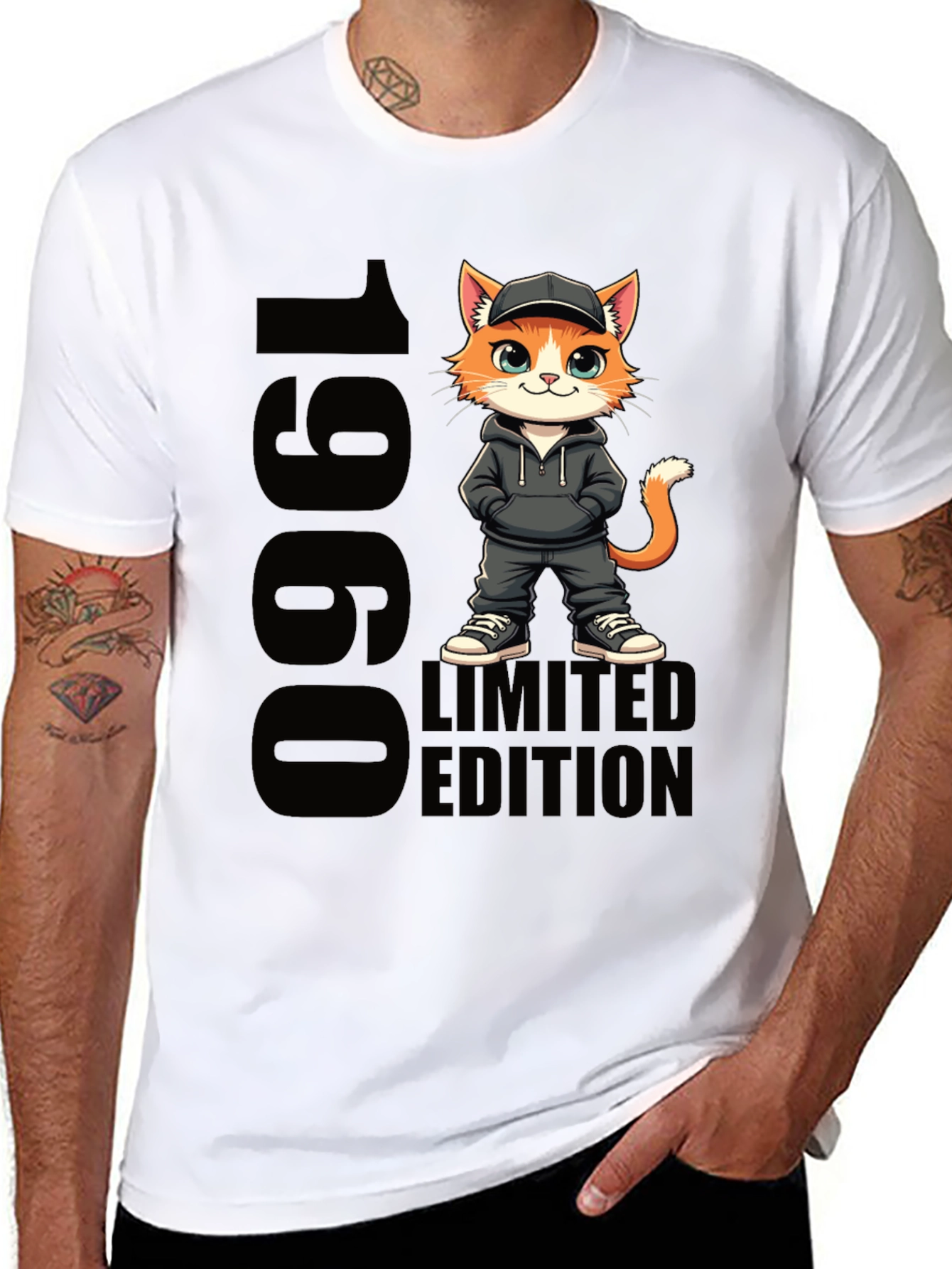 1960 Limited Edition Cat Graphic T-Shirt