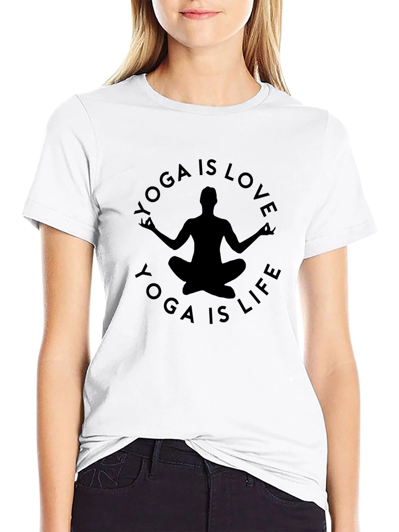 Yoga is Love Yoga is Life Graphic Tee