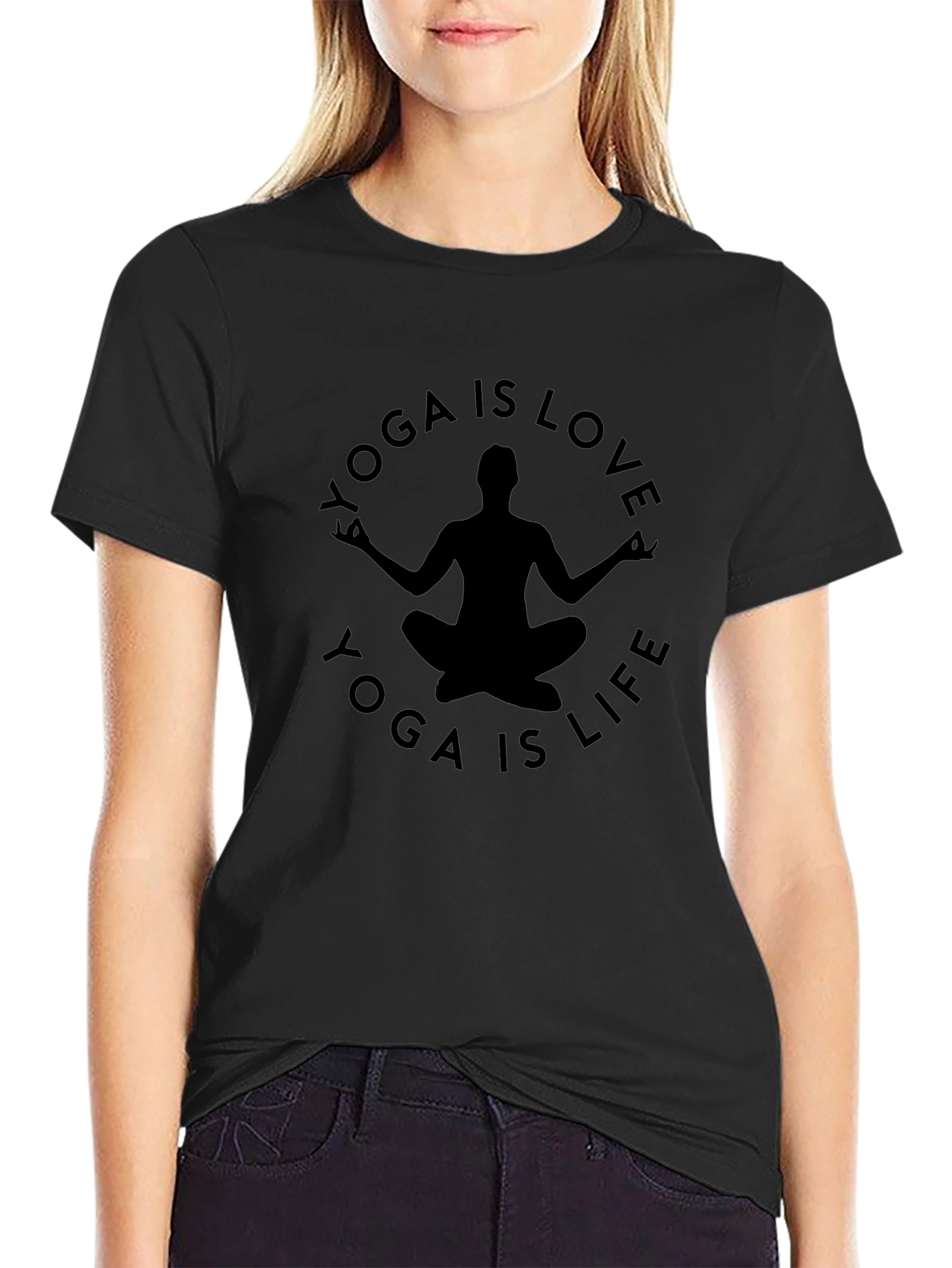 Yoga is Love Yoga is Life Graphic Tee
