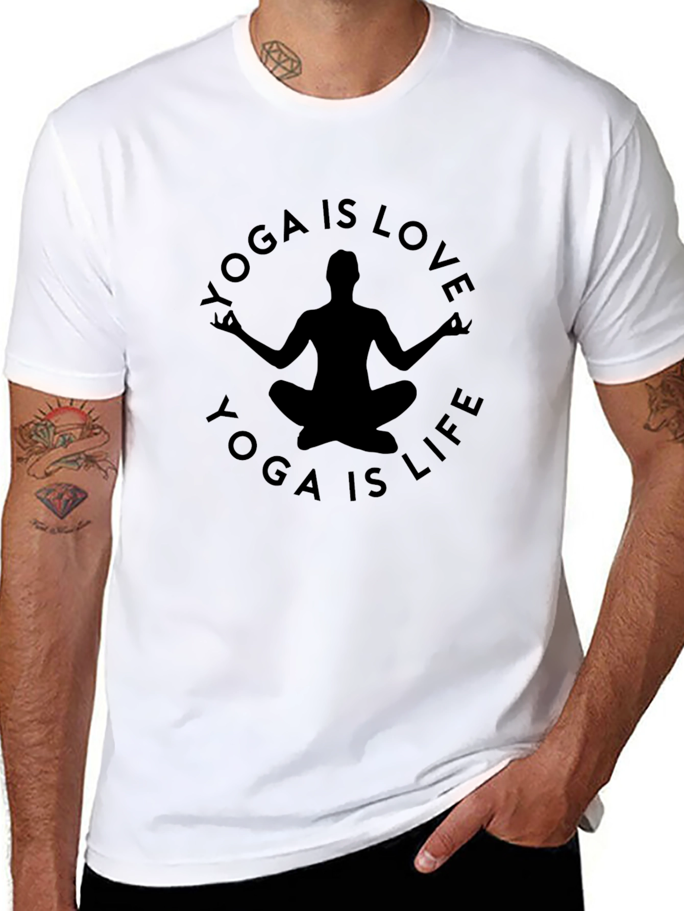 Yoga is Love Yoga is Life Graphic Tee