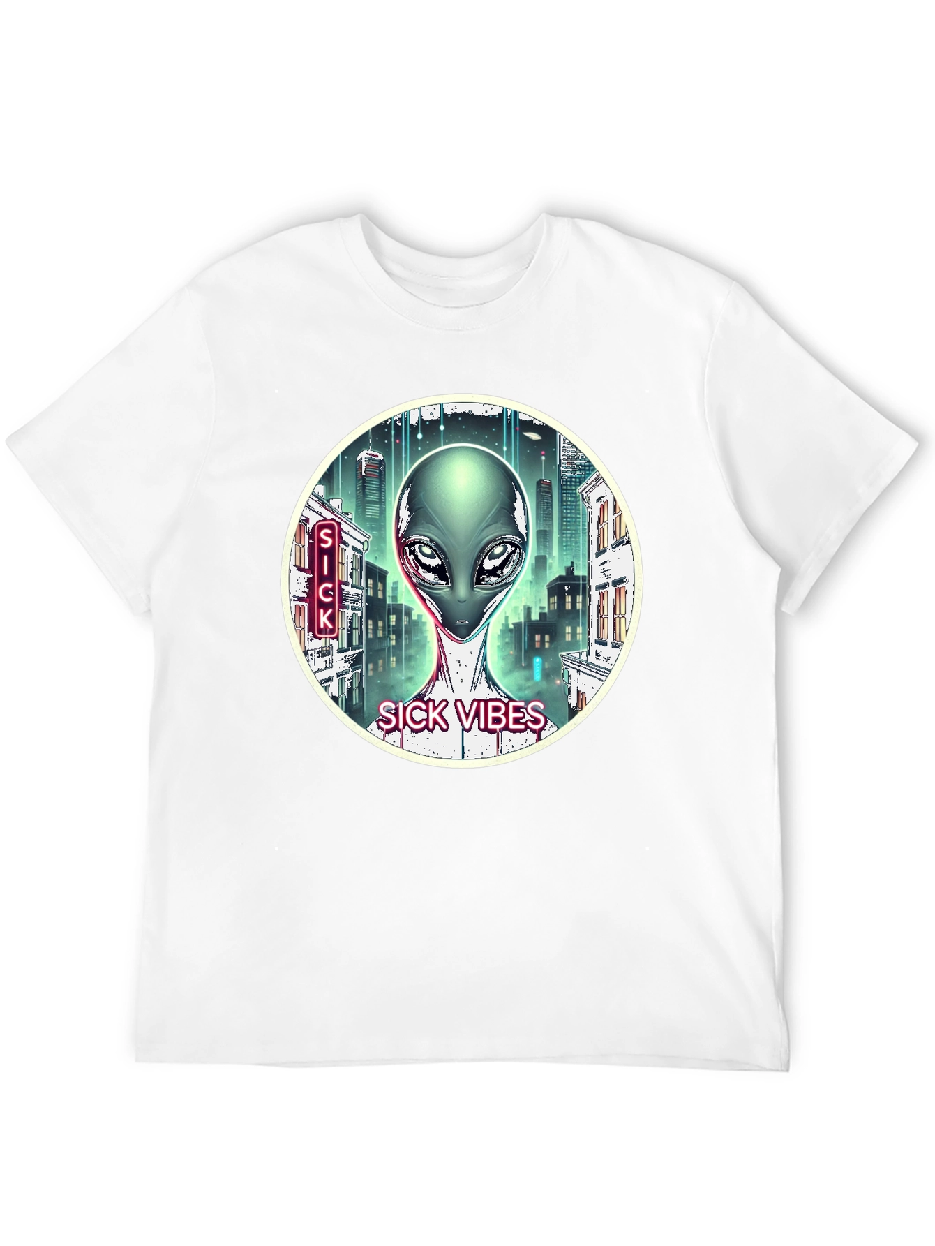 Sick Vibes Alien T-Shirt