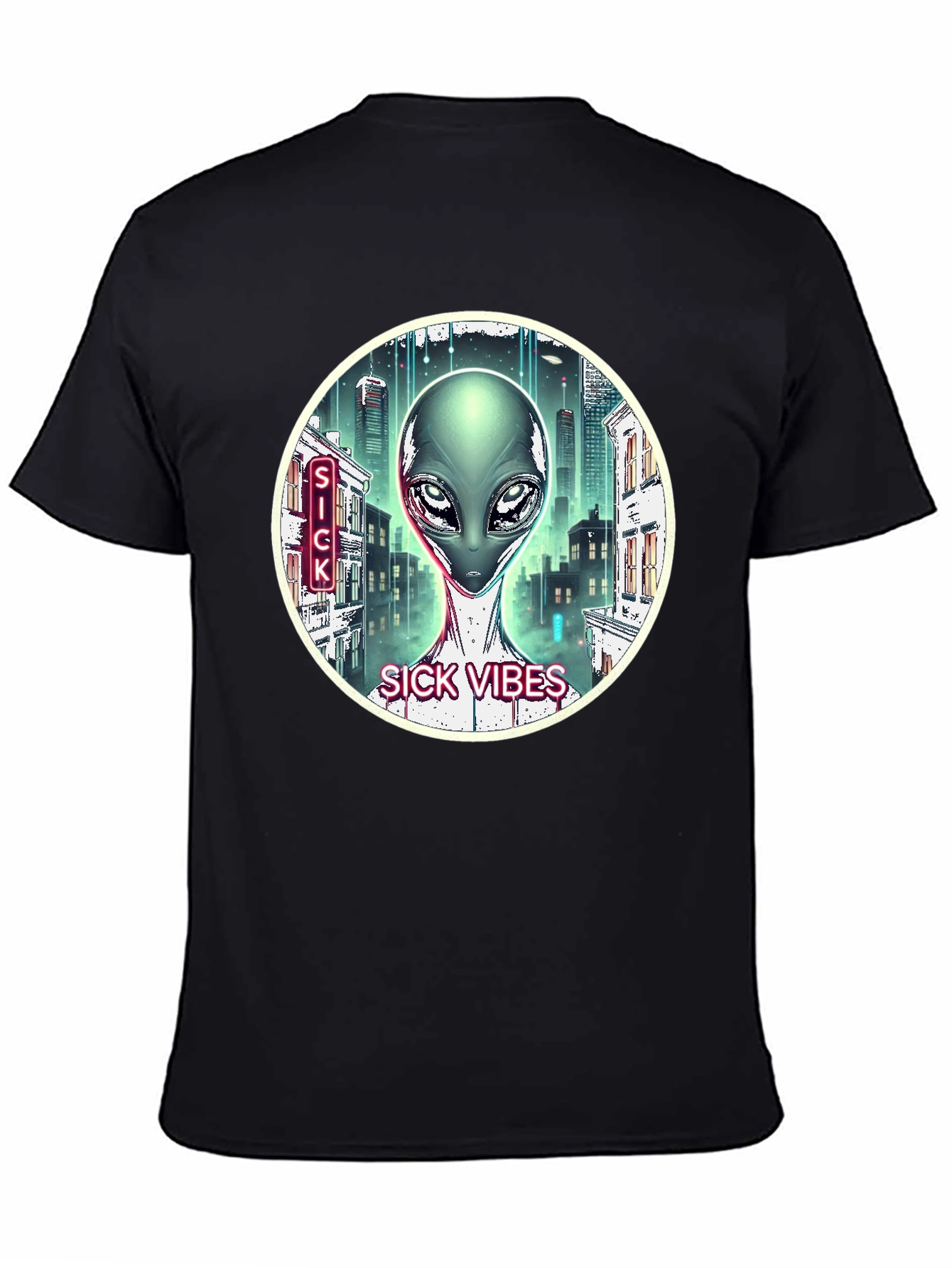 Sick Vibes Alien T-Shirt
