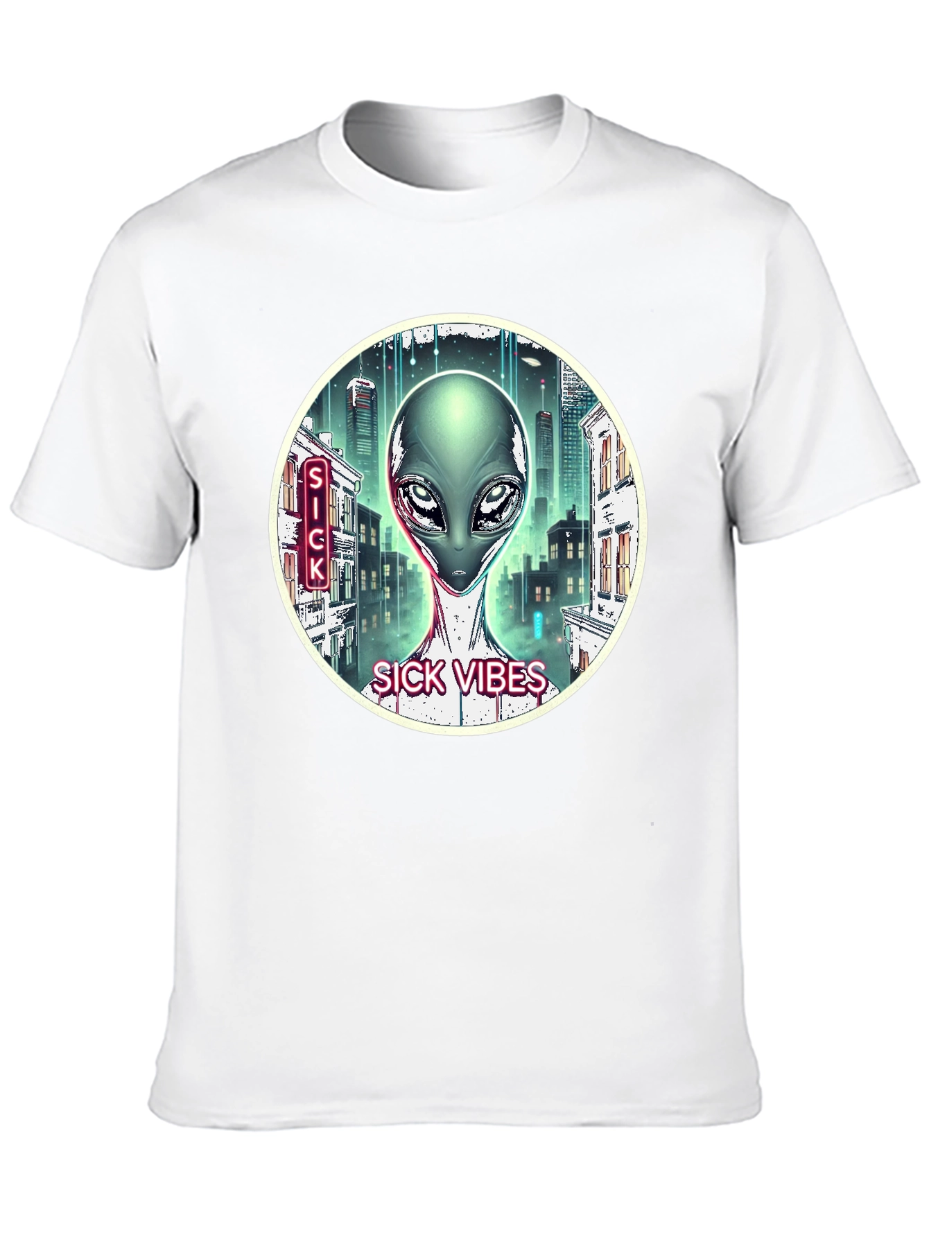 Sick Vibes Alien T-Shirt