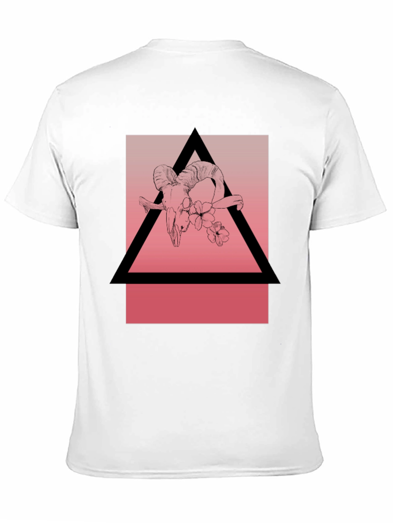 Ram Skull Graphic Tee - Modern Occult Style