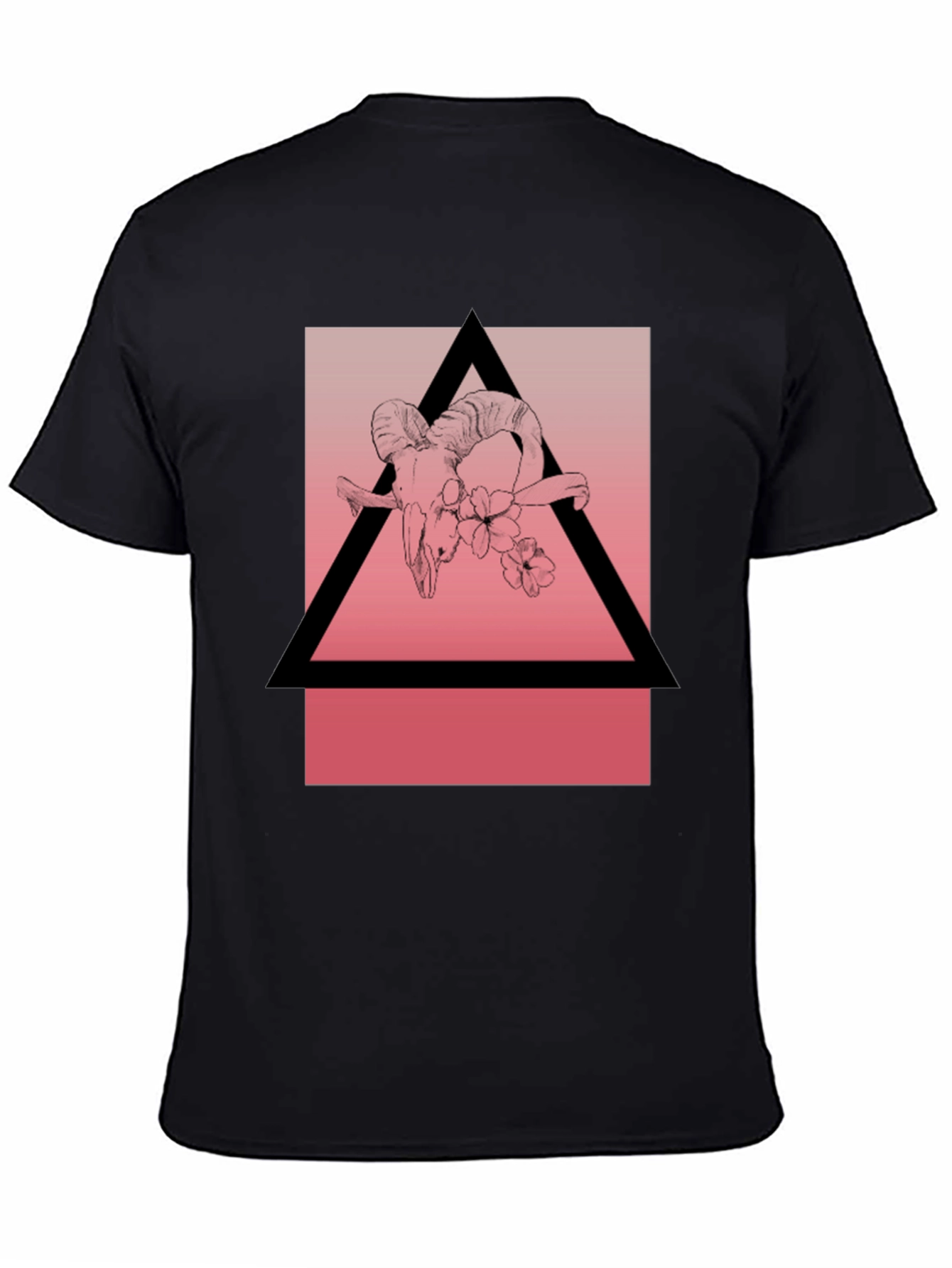 Ram Skull Graphic Tee - Modern Occult Style