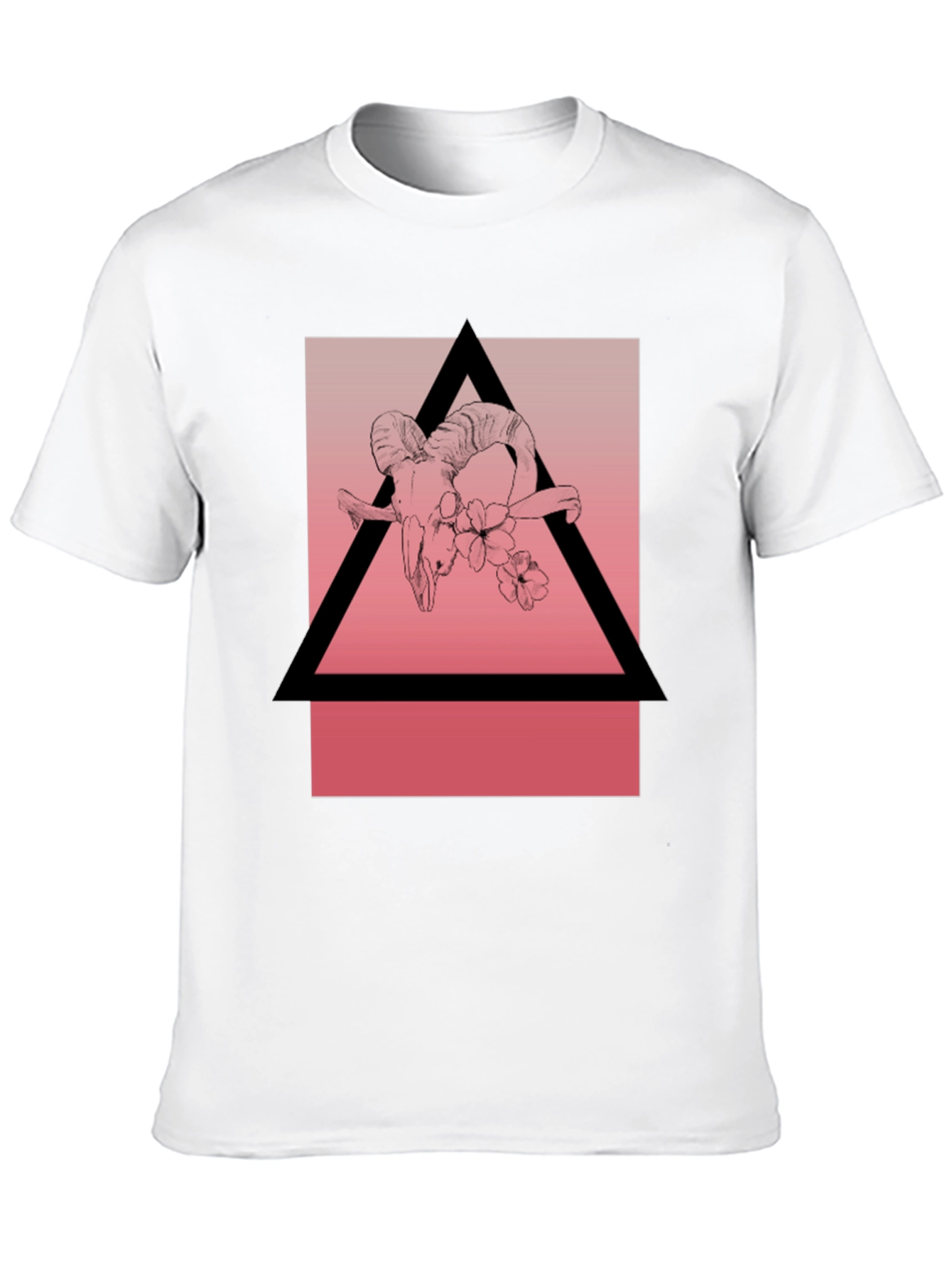 Ram Skull Graphic Tee - Modern Occult Style