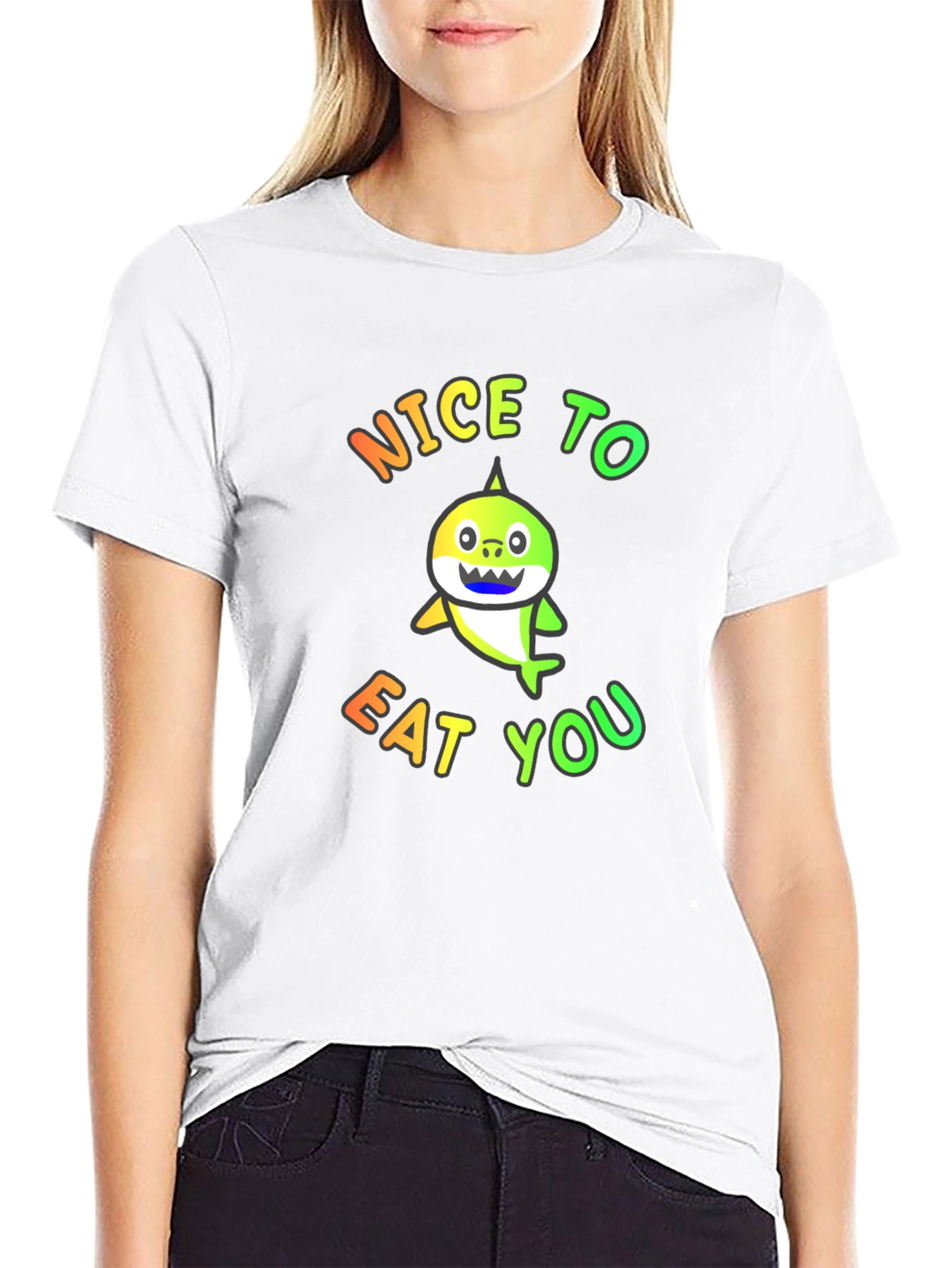 Nice to Eat You Graphic Tee - Black