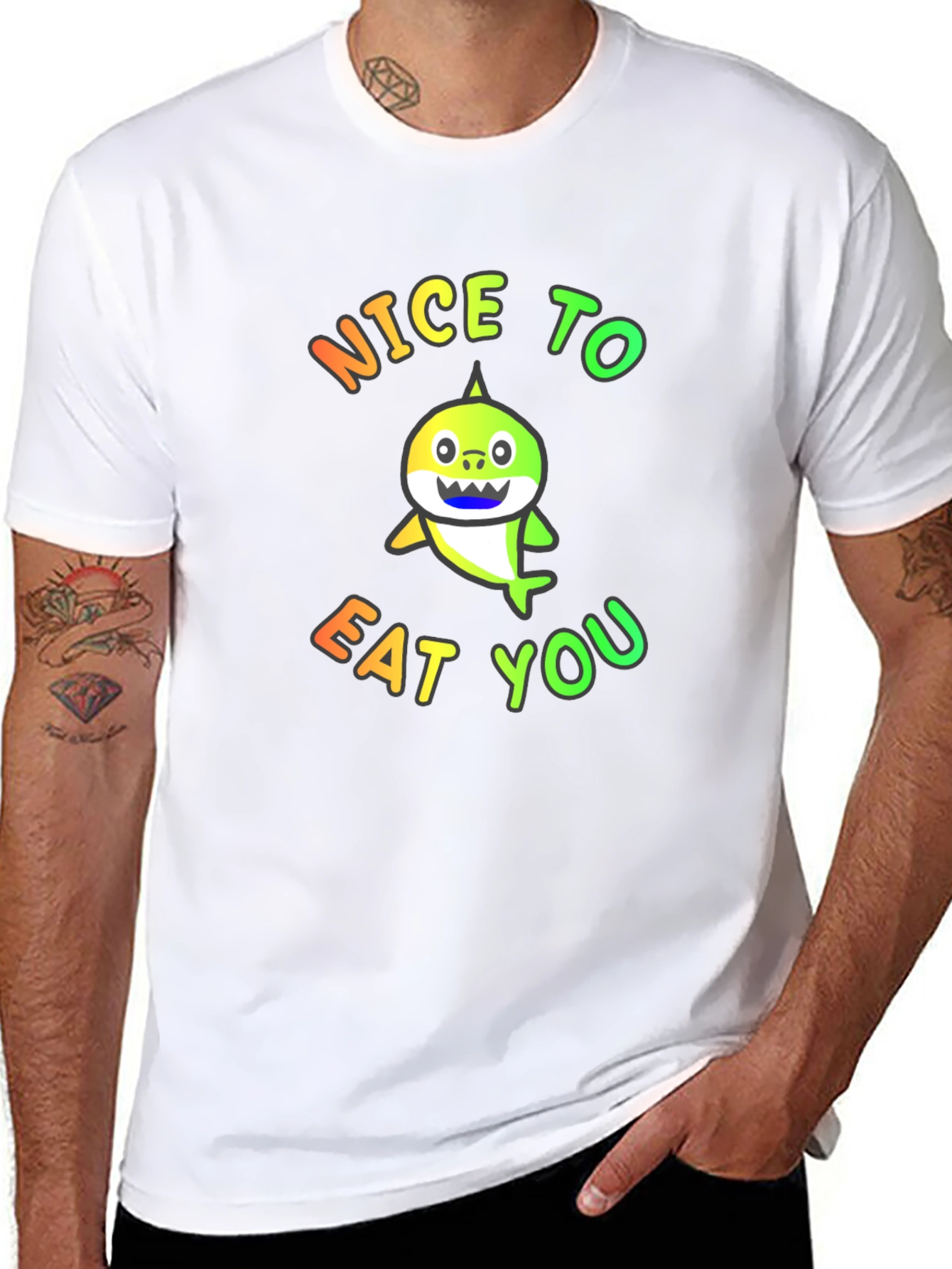 Nice to Eat You Graphic Tee - Black