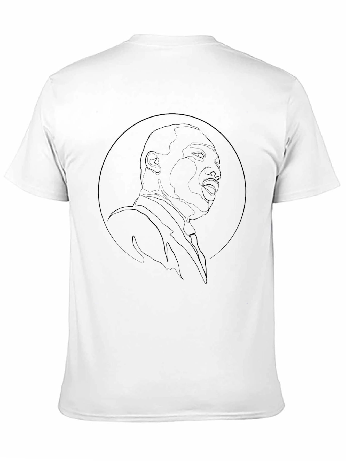MLK Graphic Tee - Black Line Art