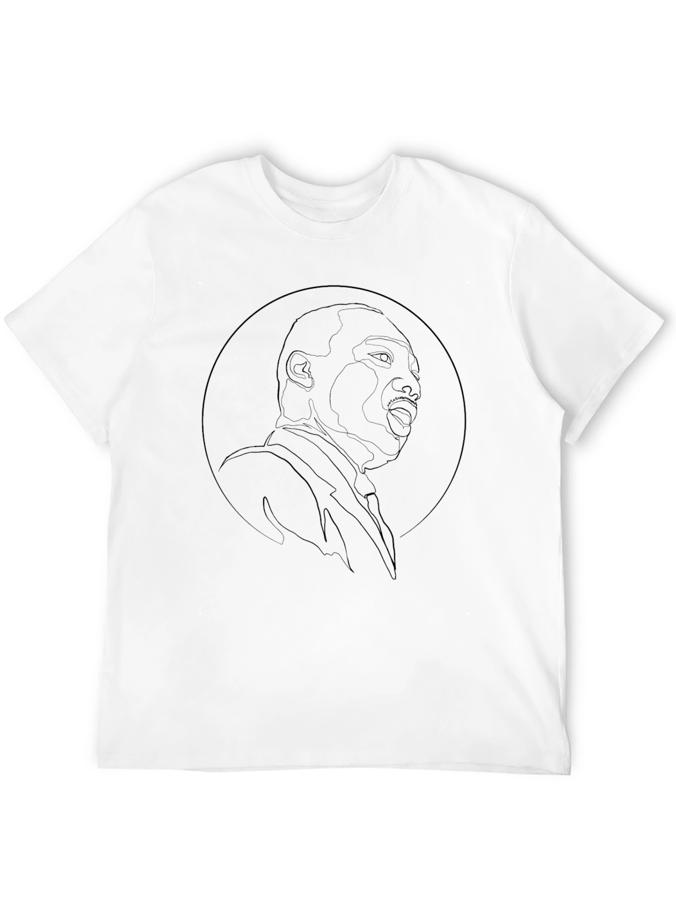 MLK Graphic Tee - Black Line Art