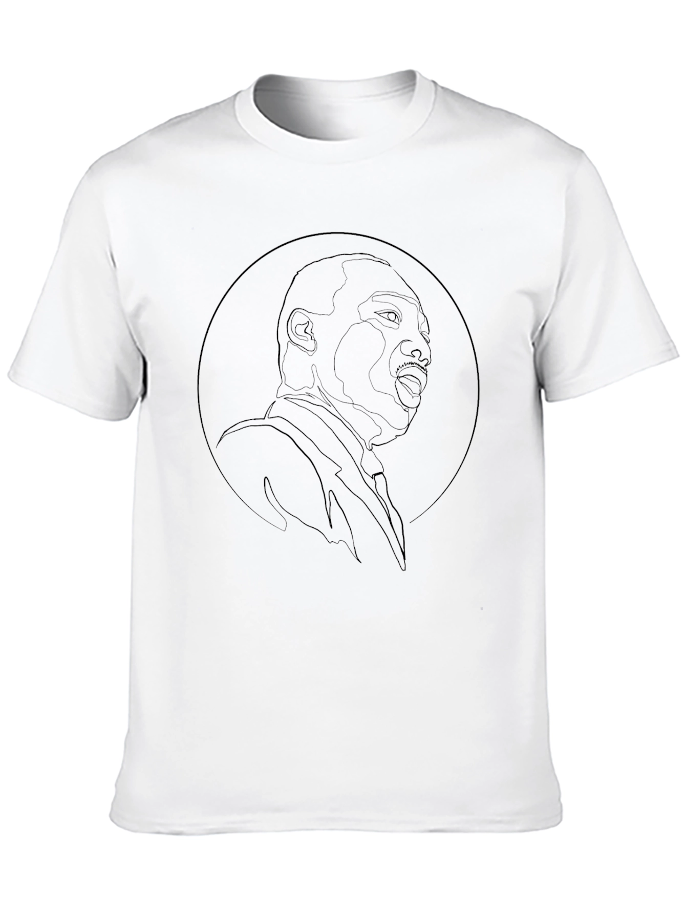 MLK Graphic Tee - Black Line Art