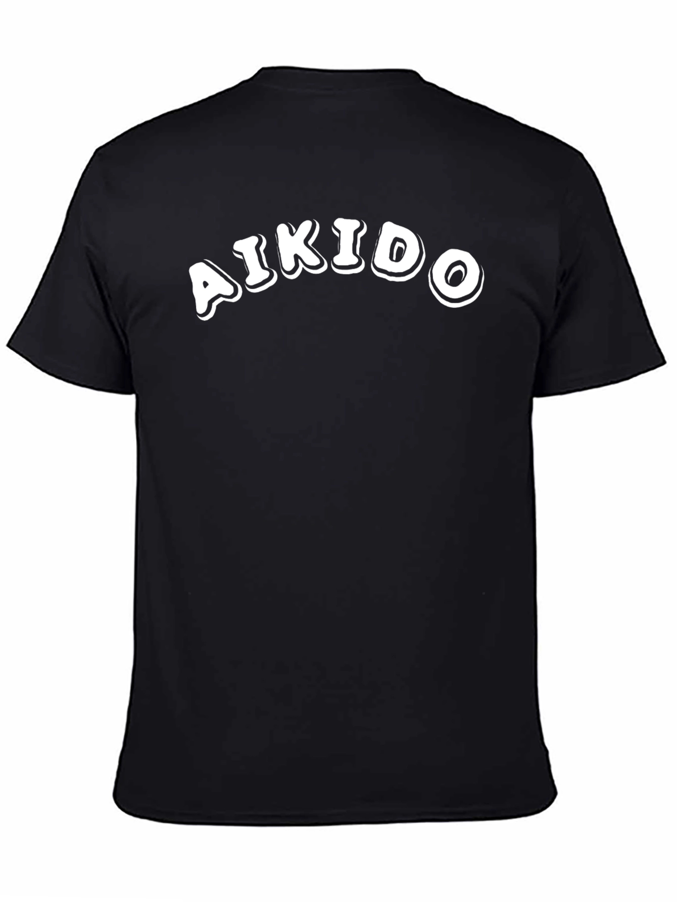 Aikido Black T-Shirt - Martial Arts Training